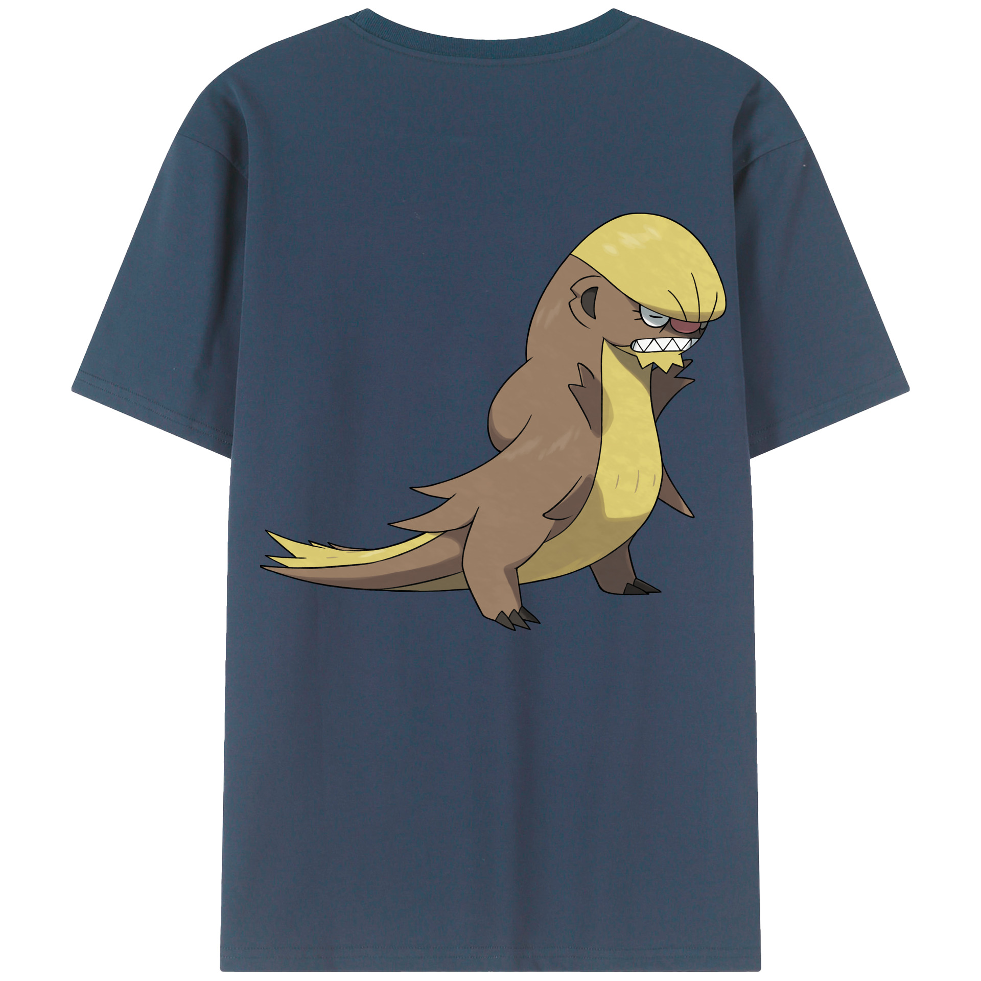 （画像用） ポケットモンスター Pokémon 綿100％ メンズ半袖Tシャツ（バックプリント） 通気性