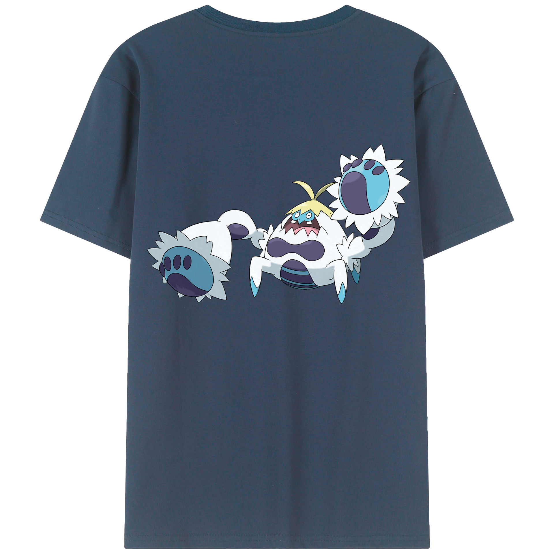 （画像用） ポケットモンスター Pokémon 綿100％ メンズ半袖Tシャツ（バックプリント） 通気性