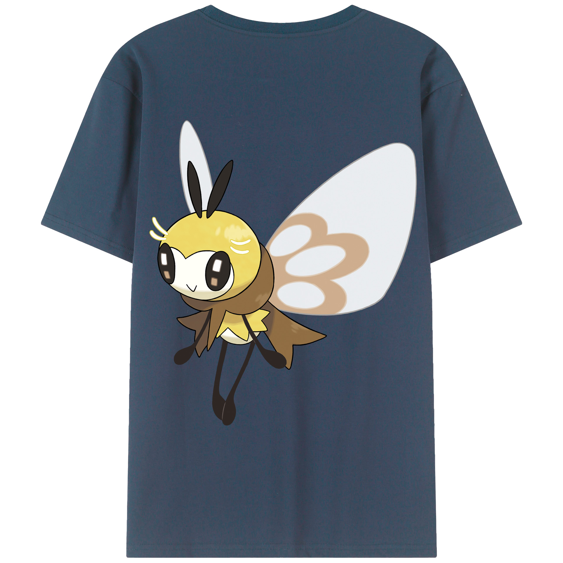 （画像用） ポケットモンスター Pokémon 綿100％ メンズ半袖Tシャツ（バックプリント） 通気性