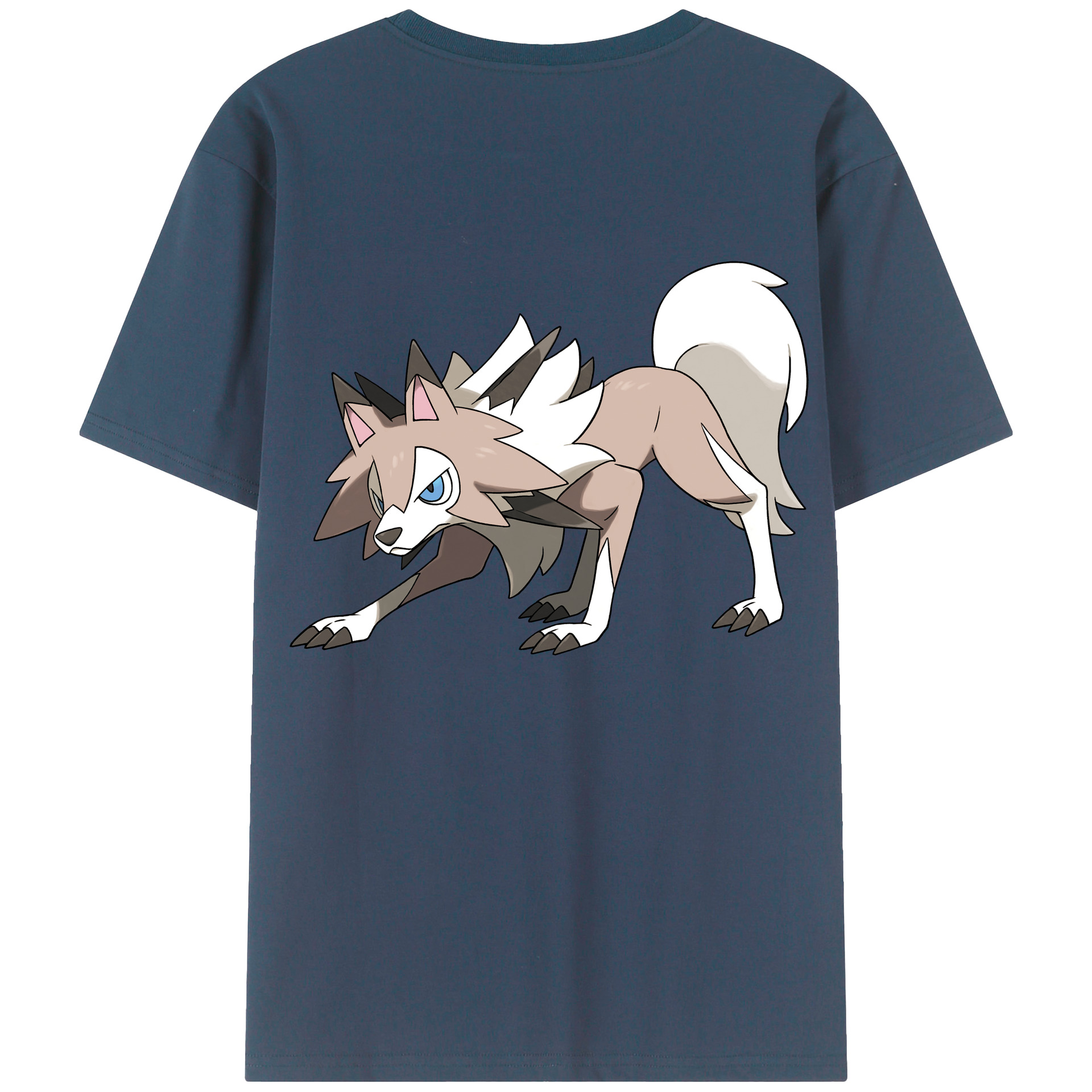 （画像用） ポケットモンスター Pokémon 綿100％ メンズ半袖Tシャツ（バックプリント） 通気性
