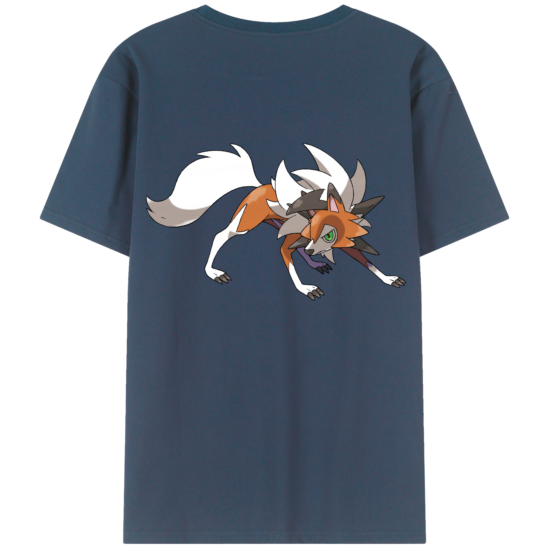 （画像用） ポケットモンスター Pokémon 綿100％ メンズ半袖Tシャツ（バックプリント） 通気性