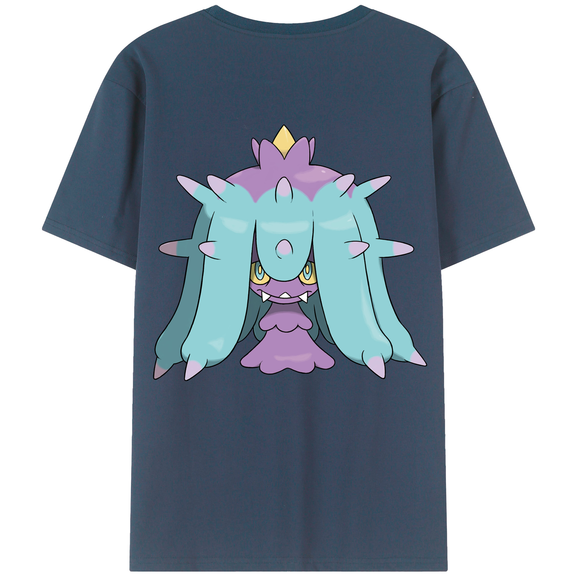 （画像用） ポケットモンスター Pokémon 綿100％ メンズ半袖Tシャツ（バックプリント） 通気性