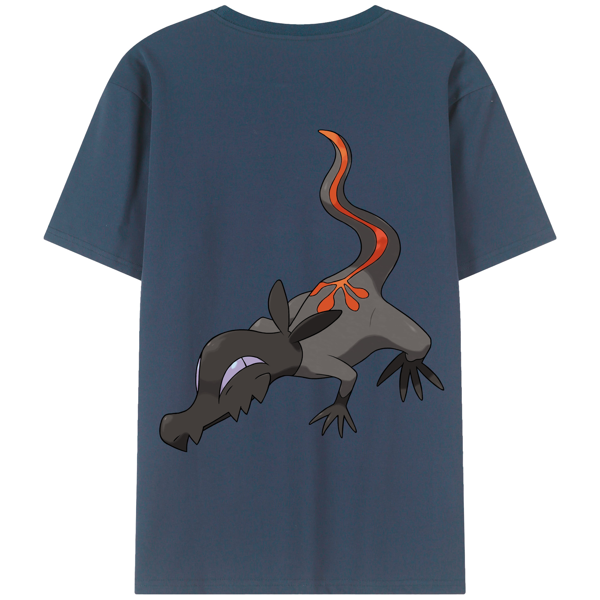 （画像用） ポケットモンスター Pokémon 綿100％ メンズ半袖Tシャツ（バックプリント） 通気性