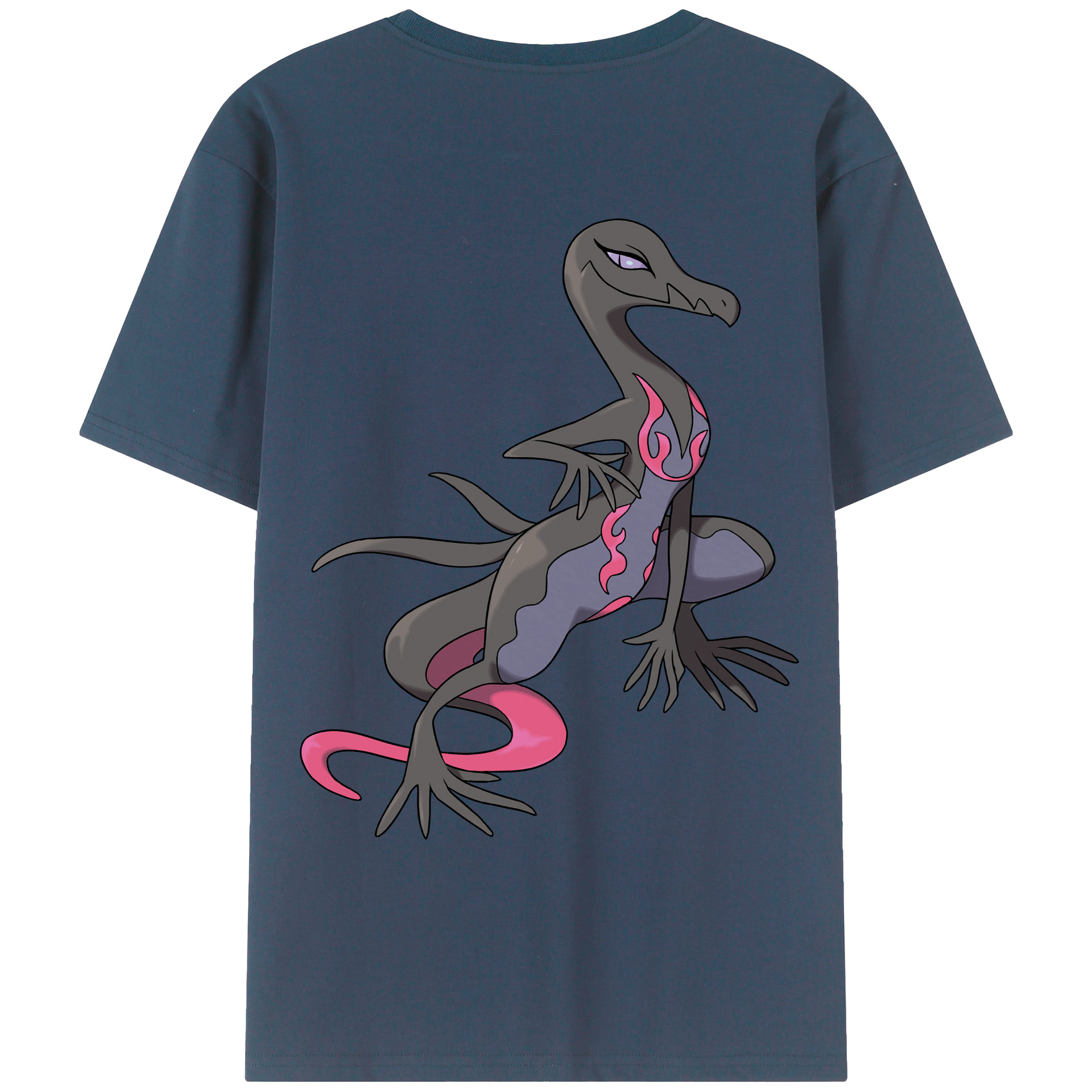 （画像用） ポケットモンスター Pokémon 綿100％ メンズ半袖Tシャツ（バックプリント） 通気性