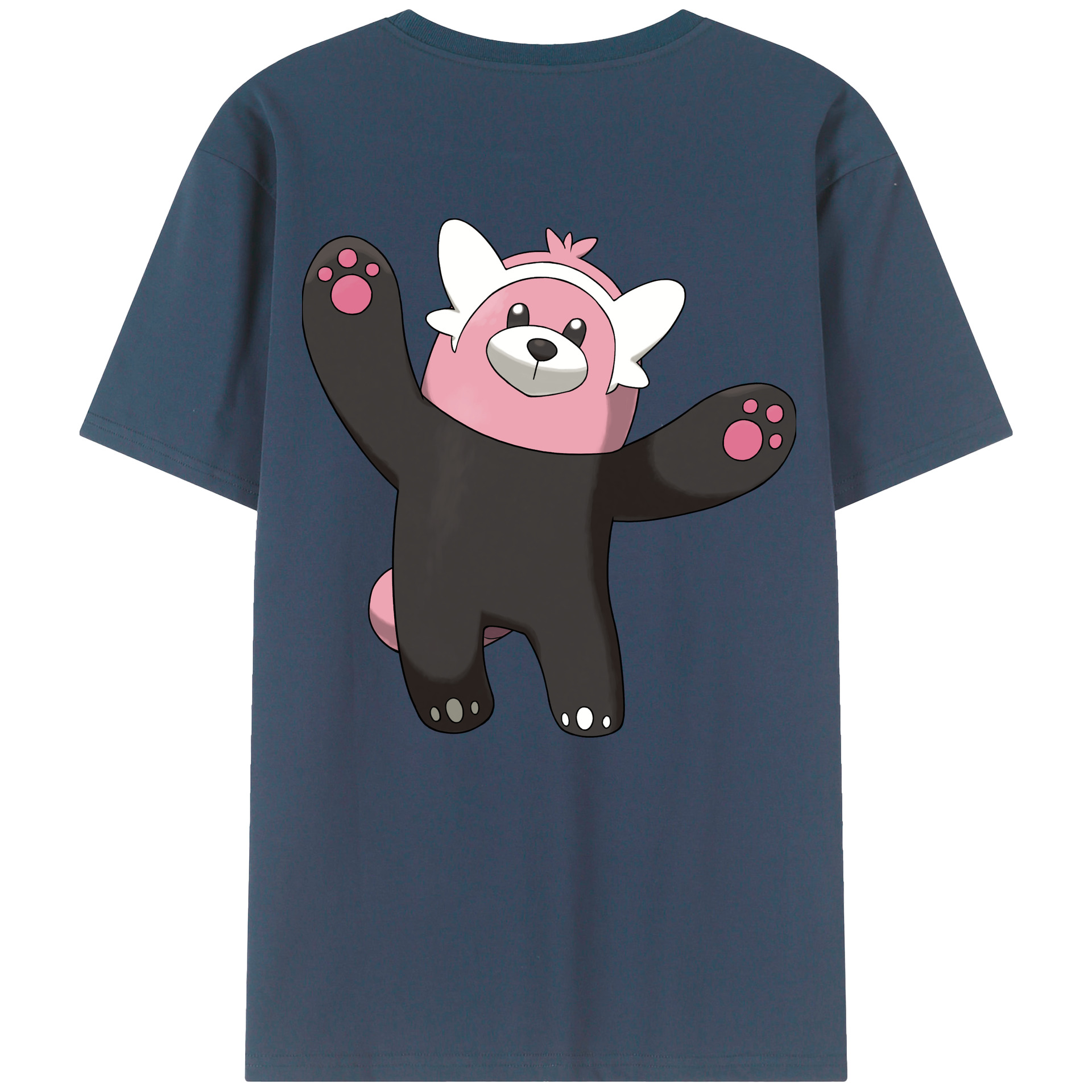 （画像用） ポケットモンスター Pokémon 綿100％ メンズ半袖Tシャツ（バックプリント） 通気性