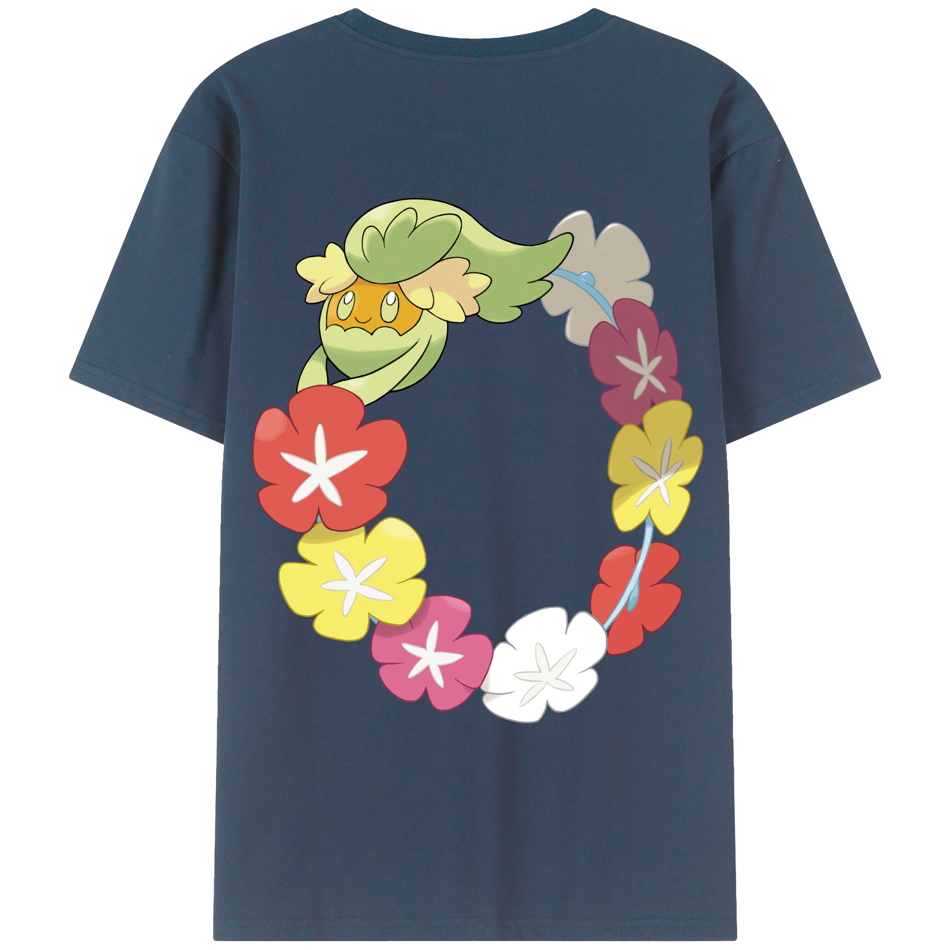 （画像用） ポケットモンスター Pokémon 綿100％ メンズ半袖Tシャツ（バックプリント） 通気性