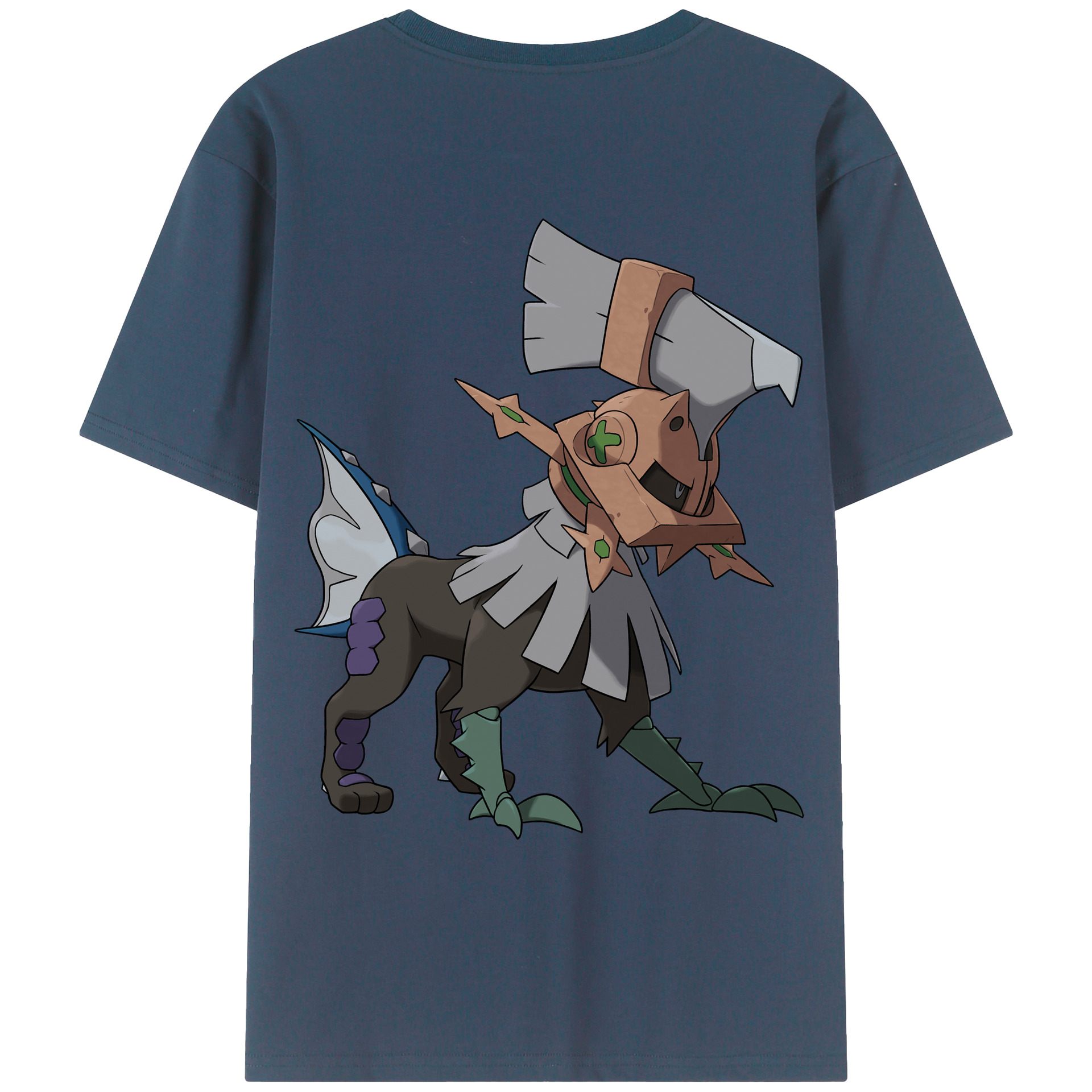 （画像用） ポケットモンスター Pokémon 綿100％ メンズ半袖Tシャツ（バックプリント） 通気性