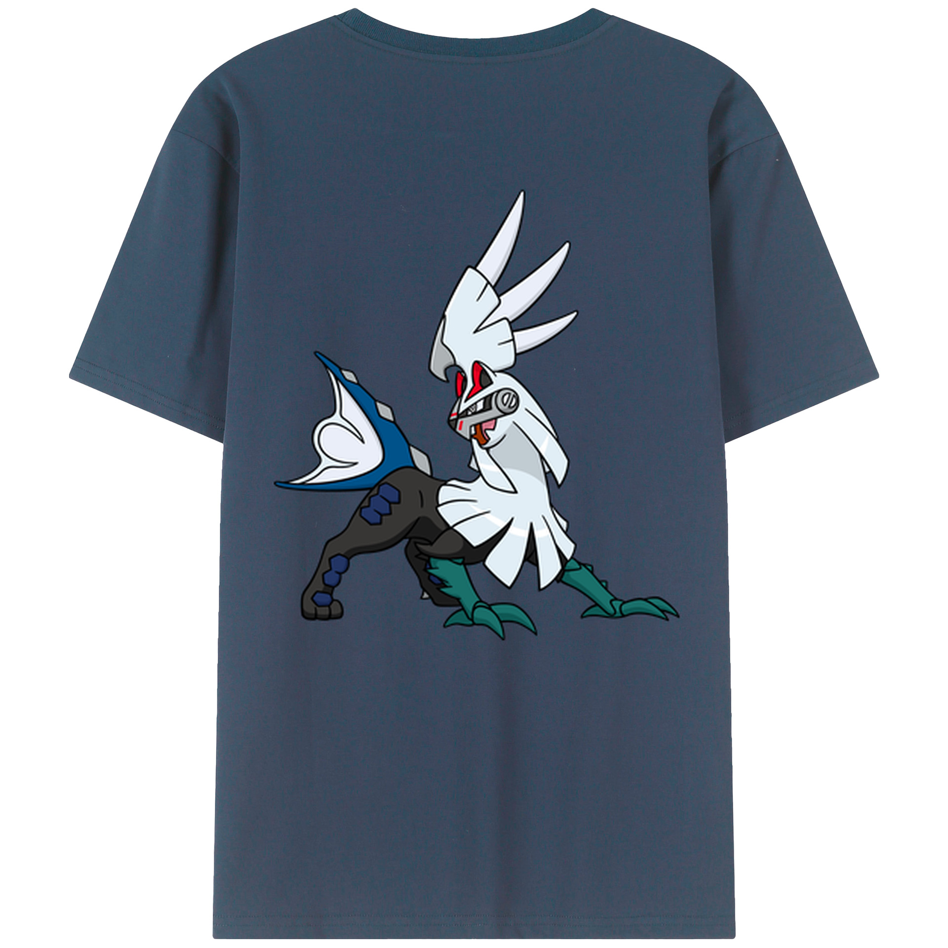（画像用） ポケットモンスター Pokémon 綿100％ メンズ半袖Tシャツ（バックプリント） 通気性