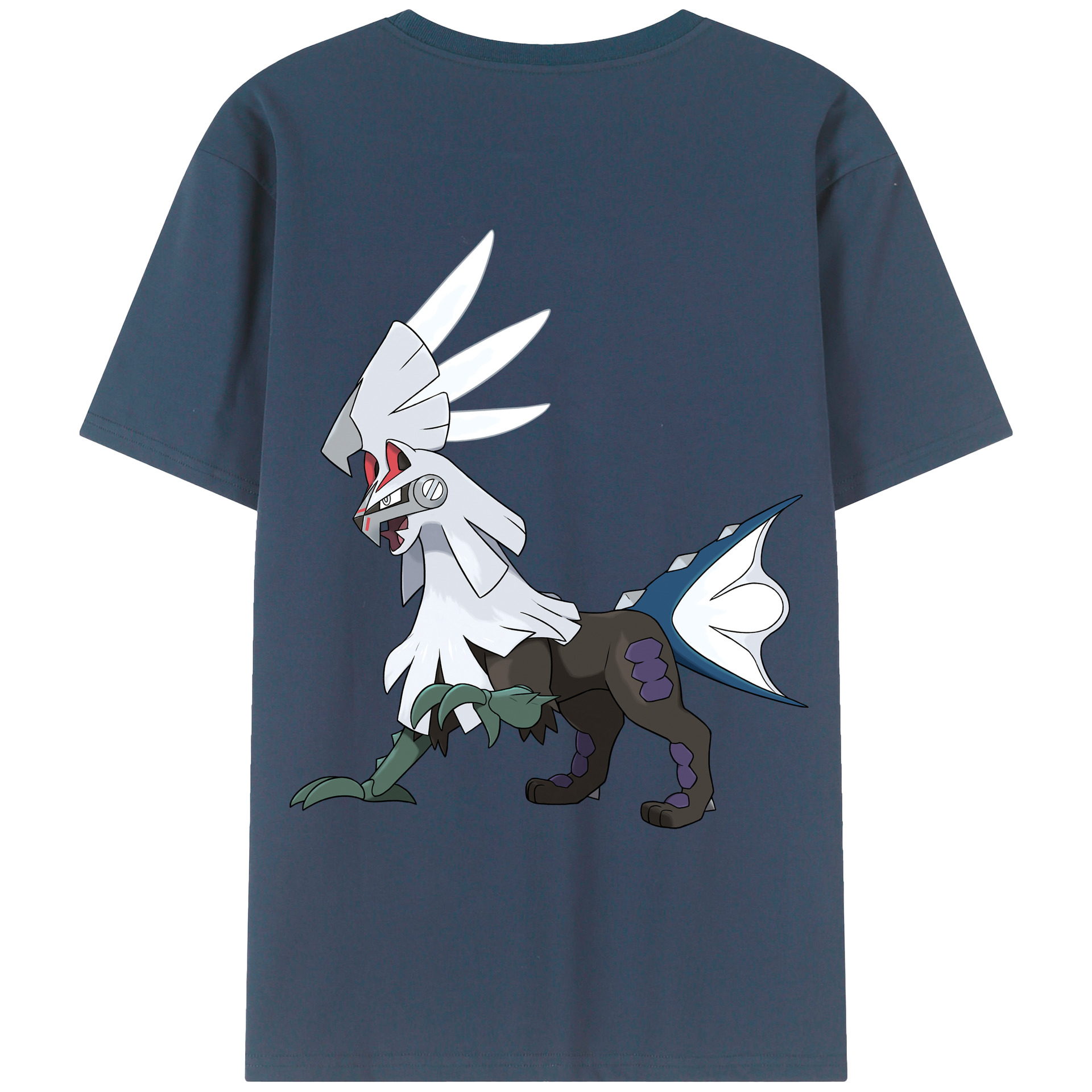 （画像用） ポケットモンスター Pokémon 綿100％ メンズ半袖Tシャツ（バックプリント） 通気性