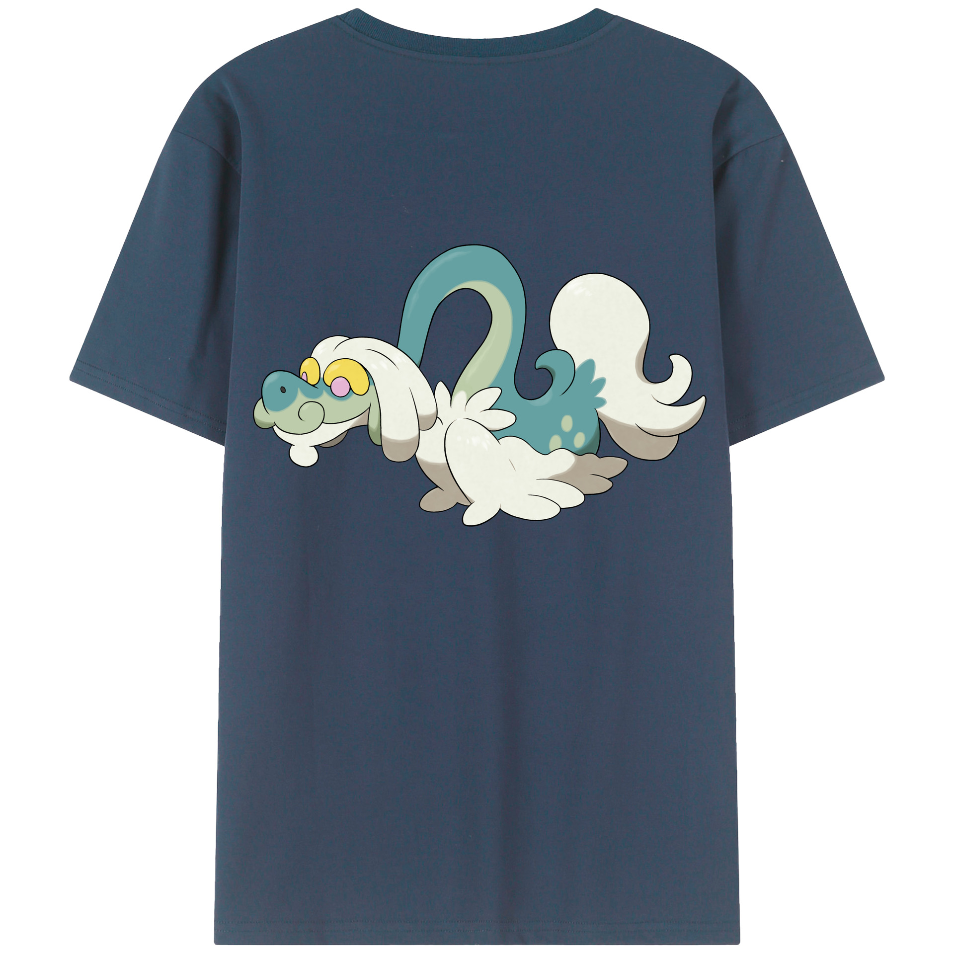 （画像用） ポケットモンスター Pokémon 綿100％ メンズ半袖Tシャツ（バックプリント） 通気性