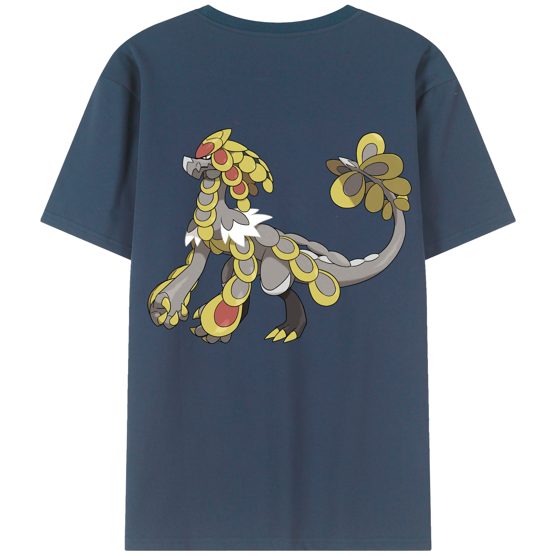 （画像用） ポケットモンスター Pokémon 綿100％ メンズ半袖Tシャツ（バックプリント） 通気性