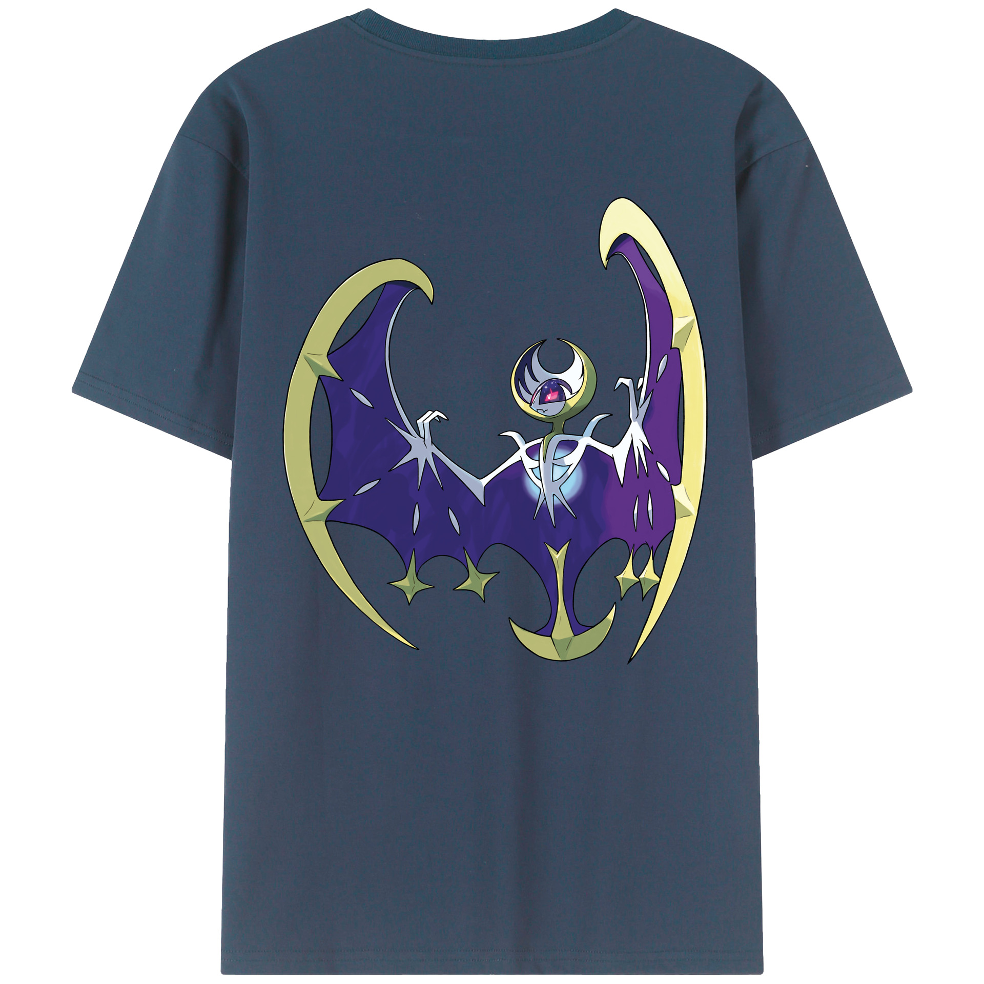 （画像用） ポケットモンスター Pokémon 綿100％ メンズ半袖Tシャツ（バックプリント） 通気性