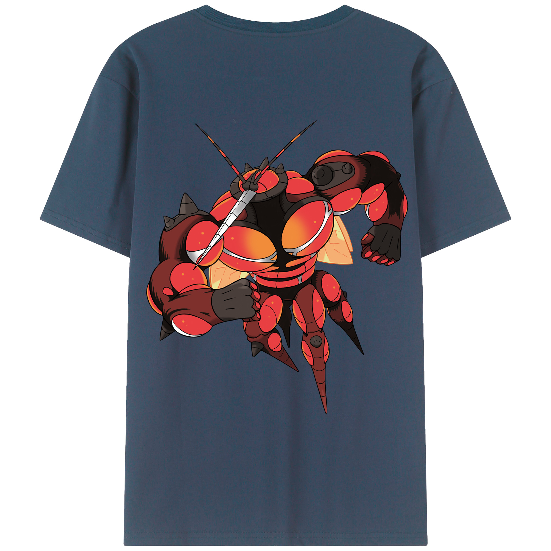 （画像用） ポケットモンスター Pokémon 綿100％ メンズ半袖Tシャツ（バックプリント） 通気性