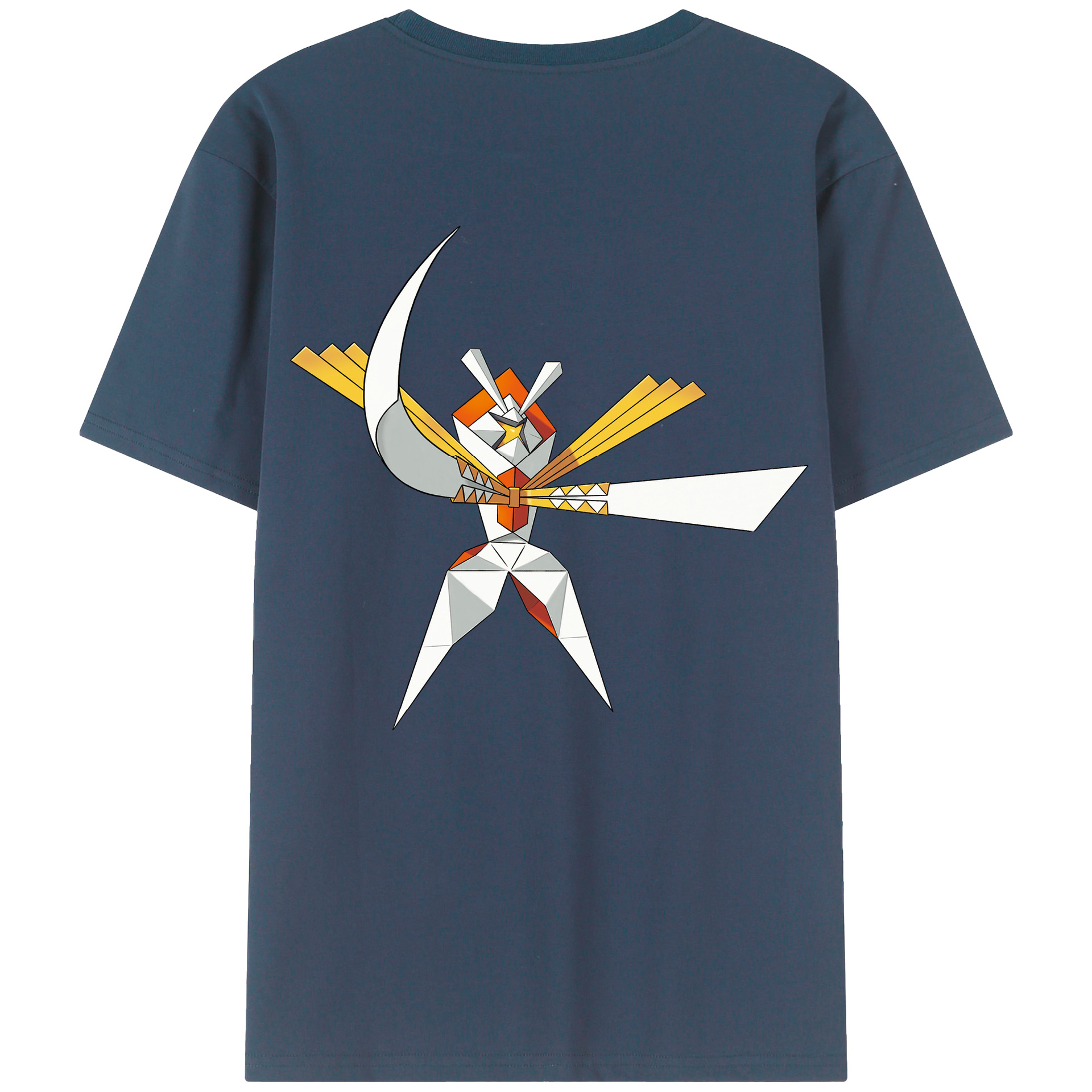 （画像用） ポケットモンスター Pokémon 綿100％ メンズ半袖Tシャツ（バックプリント） 通気性