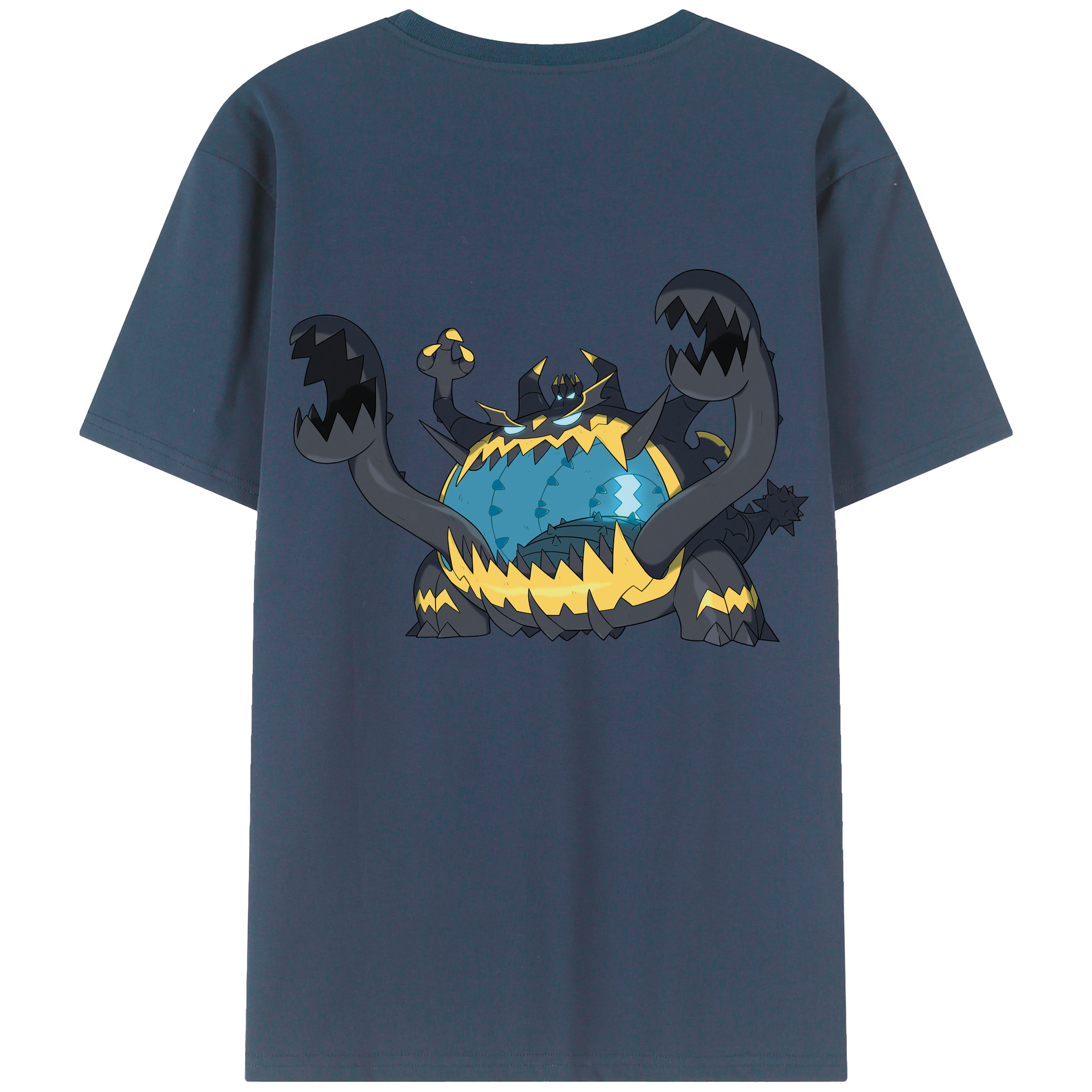 （画像用） ポケットモンスター Pokémon 綿100％ メンズ半袖Tシャツ（バックプリント） 通気性