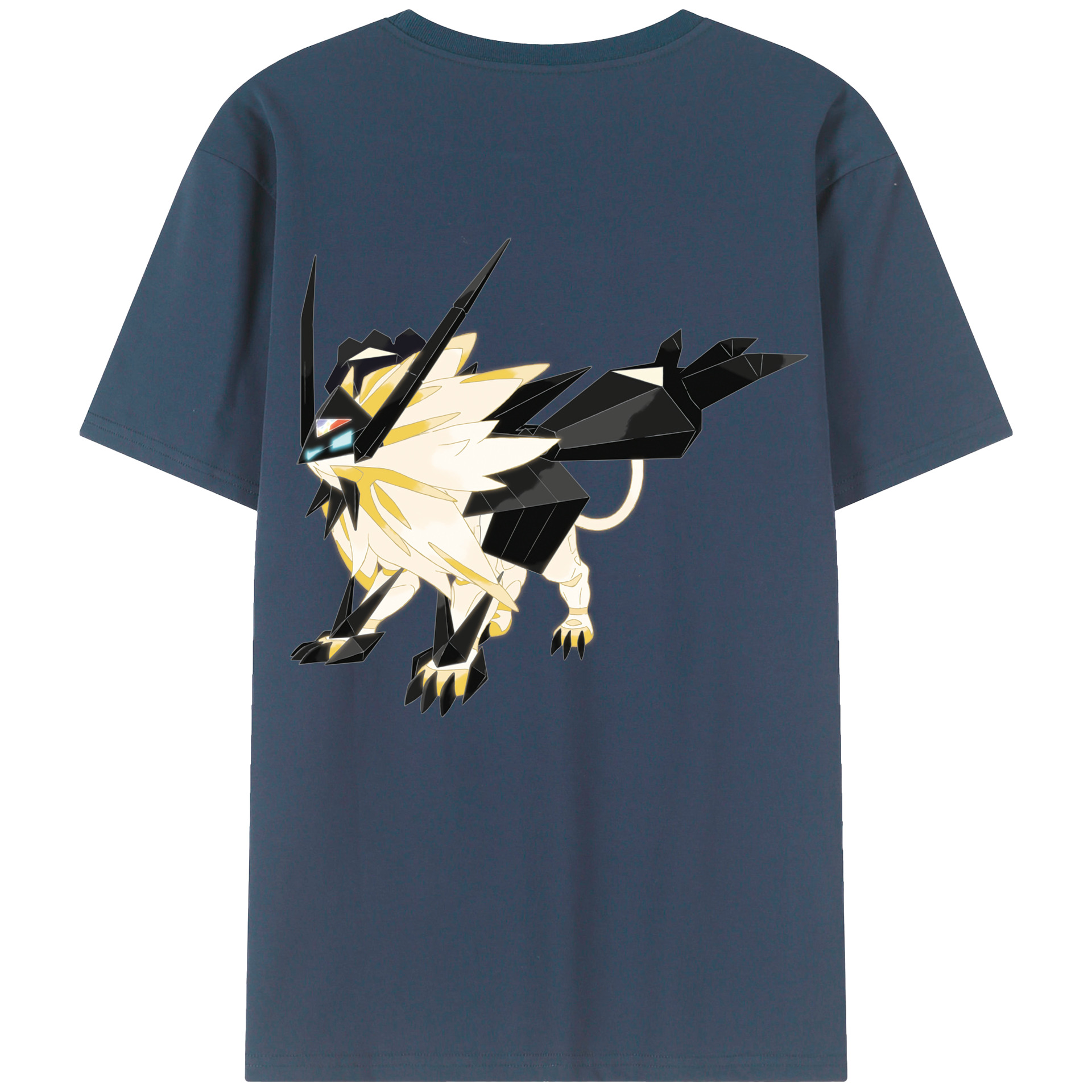 （画像用） ポケットモンスター Pokémon 綿100％ メンズ半袖Tシャツ（バックプリント） 通気性