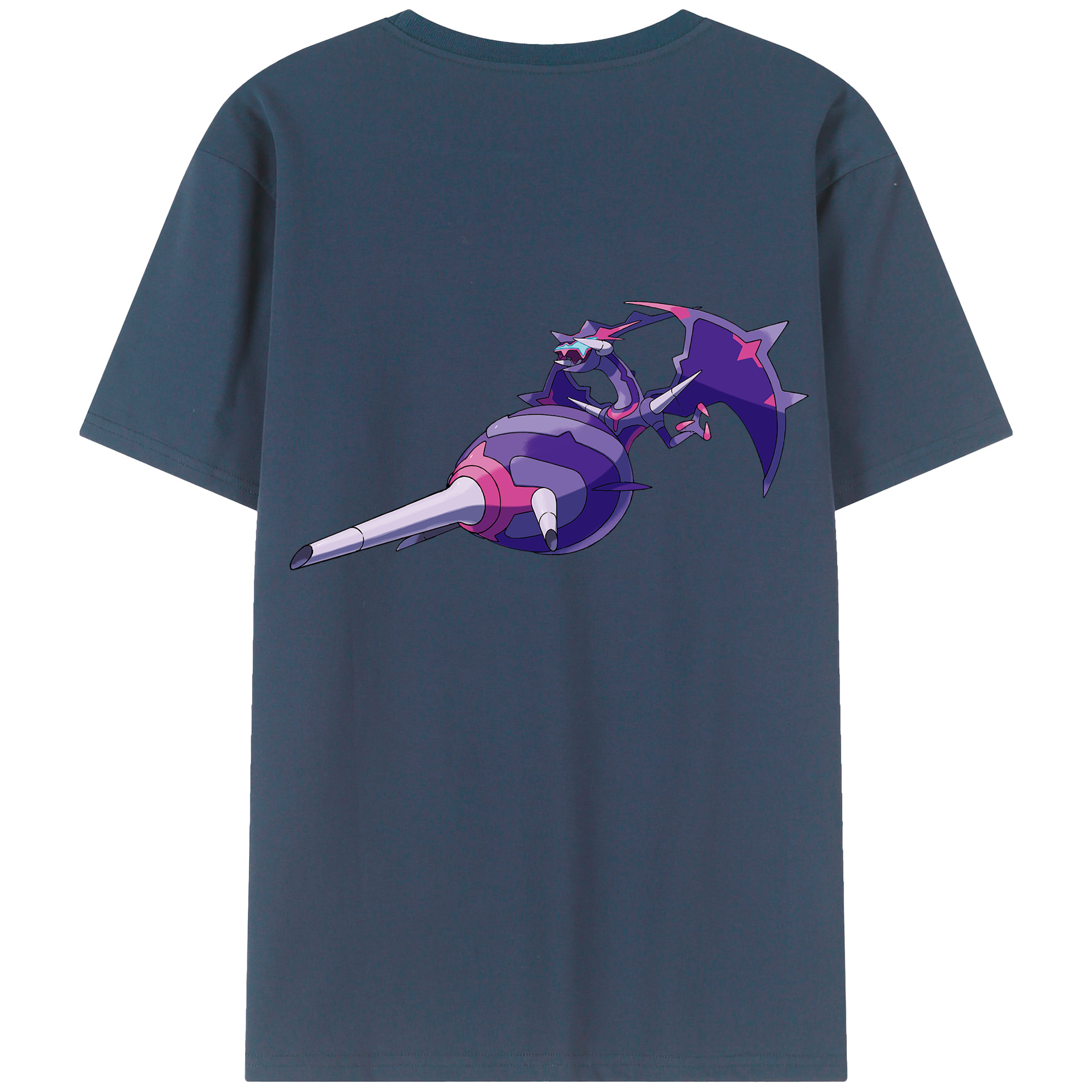 （画像用） ポケットモンスター Pokémon 綿100％ メンズ半袖Tシャツ（バックプリント） 通気性