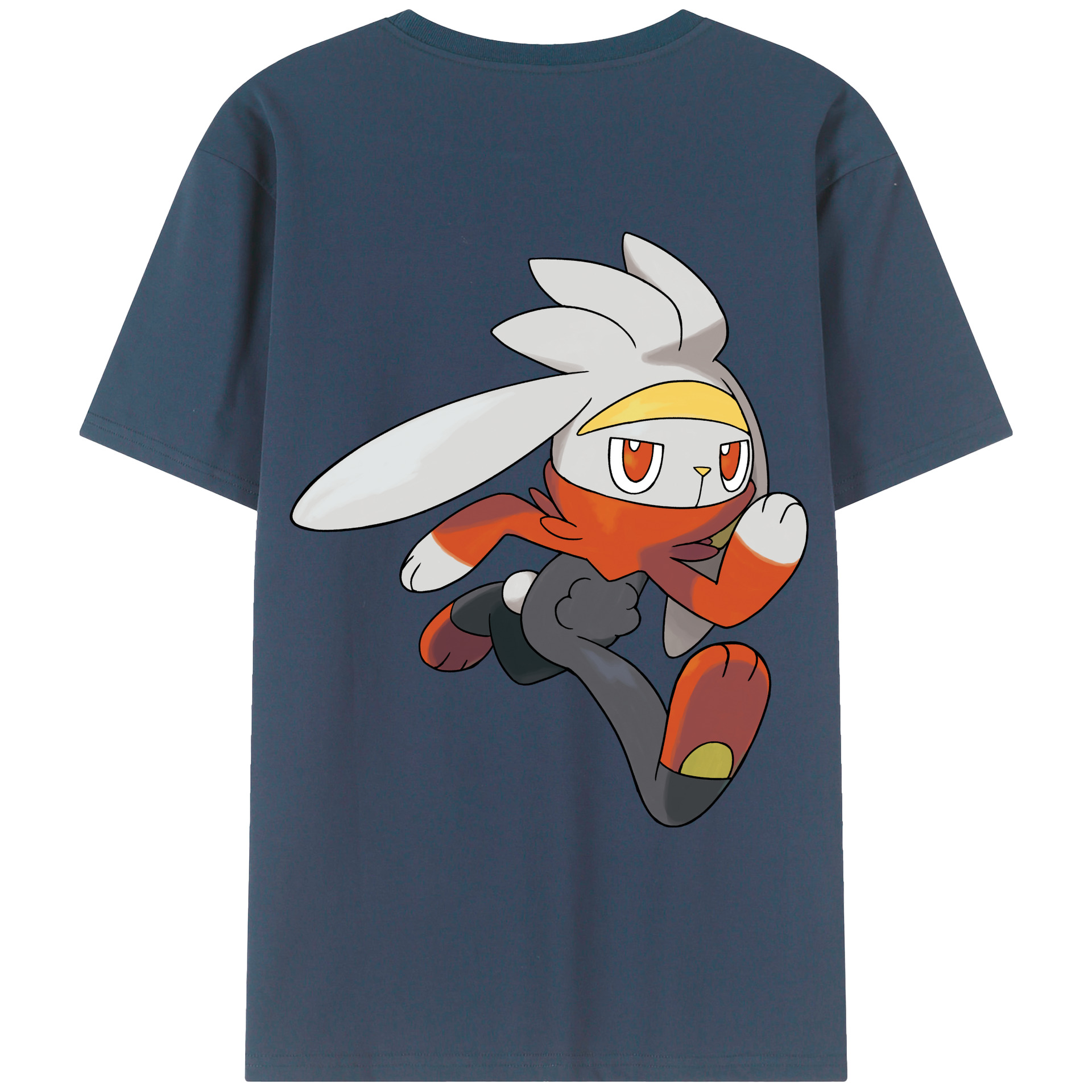 （画像用） ポケットモンスター Pokémon 綿100％ メンズ半袖Tシャツ（バックプリント） 通気性