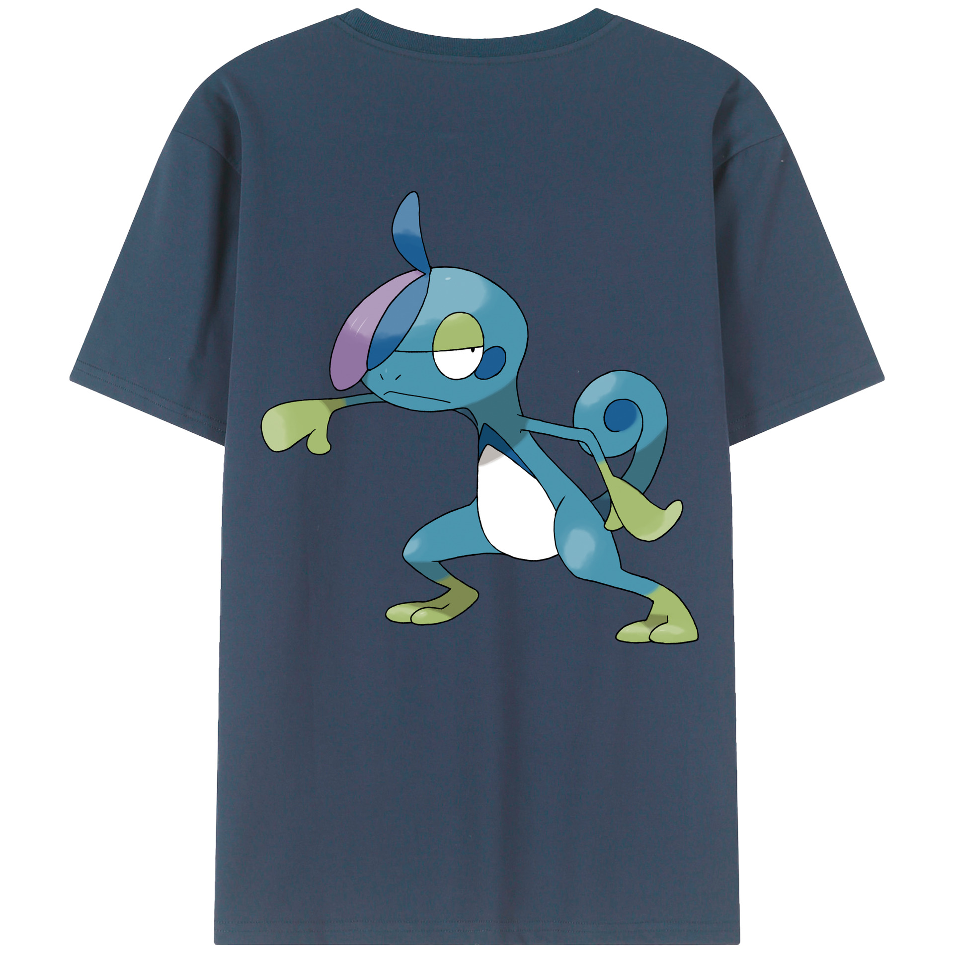 （画像用） ポケットモンスター Pokémon 綿100％ メンズ半袖Tシャツ（バックプリント） 通気性