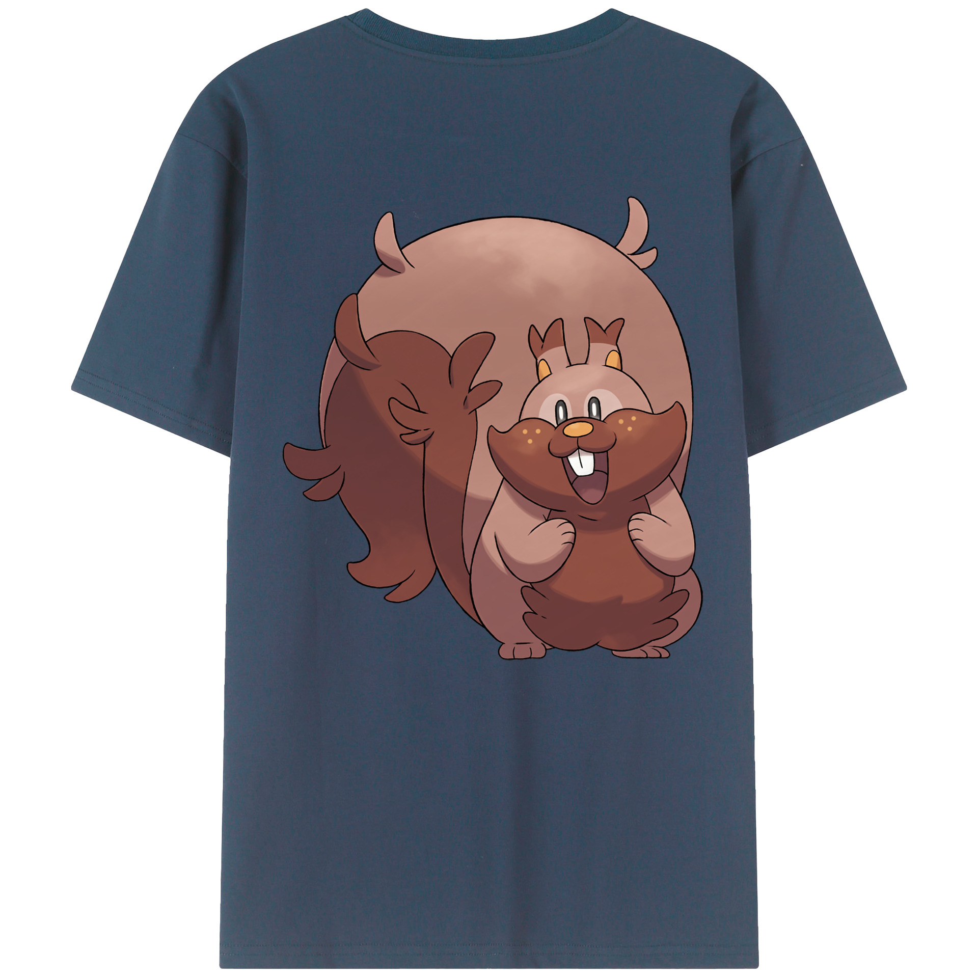 （画像用） ポケットモンスター Pokémon 綿100％ メンズ半袖Tシャツ（バックプリント） 通気性