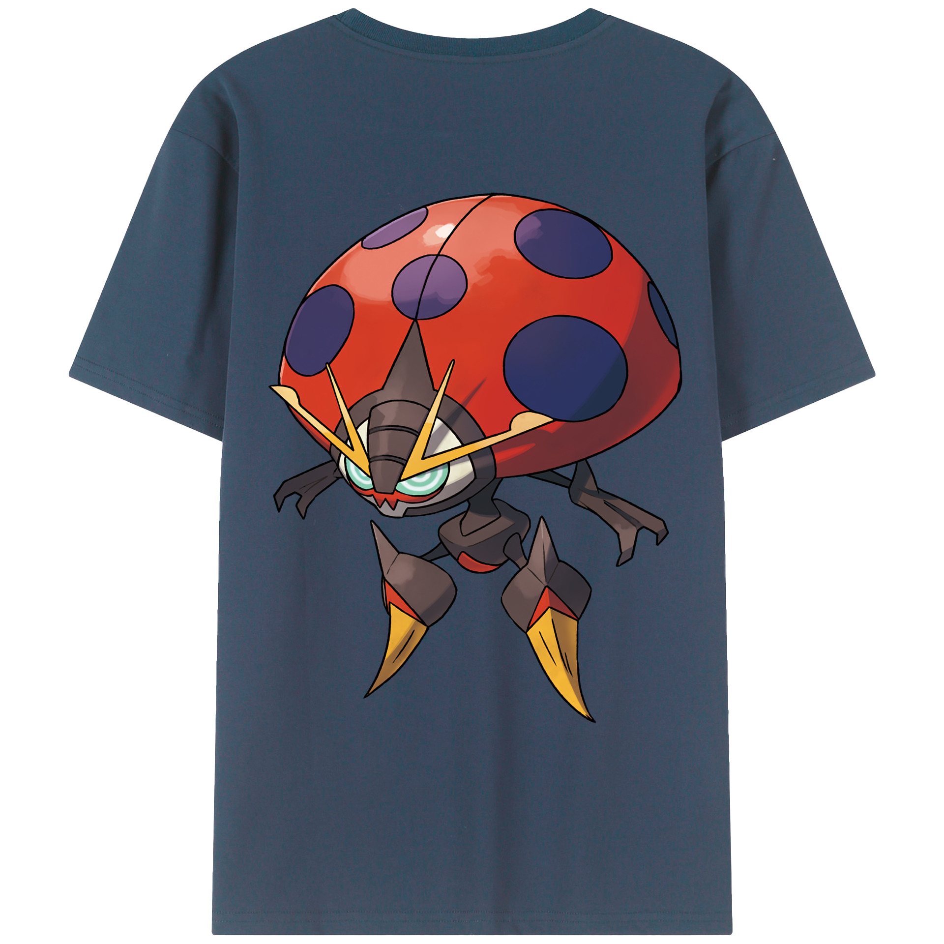 （画像用） ポケットモンスター Pokémon 綿100％ メンズ半袖Tシャツ（バックプリント） 通気性