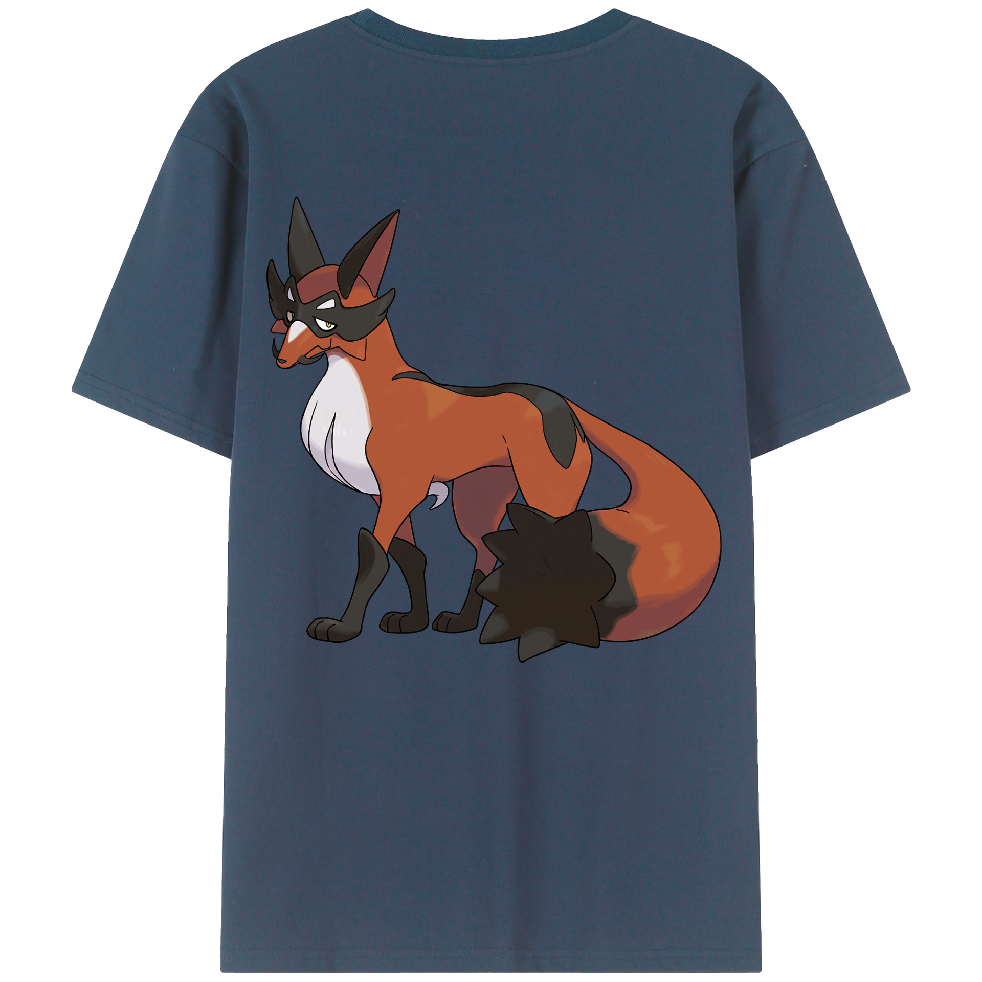 （画像用） ポケットモンスター Pokémon 綿100％ メンズ半袖Tシャツ（バックプリント） 通気性