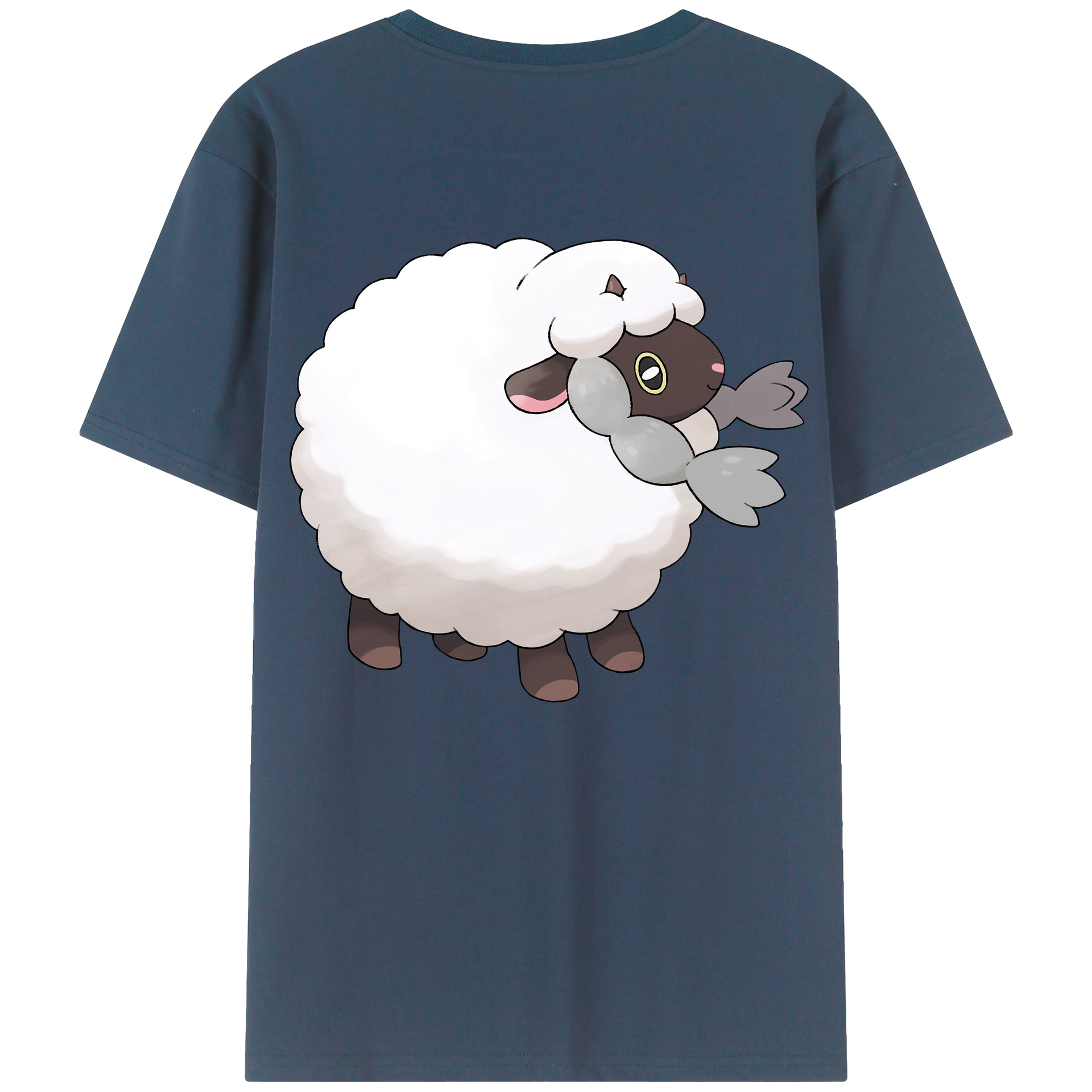 （画像用） ポケットモンスター Pokémon 綿100％ メンズ半袖Tシャツ（バックプリント） 通気性