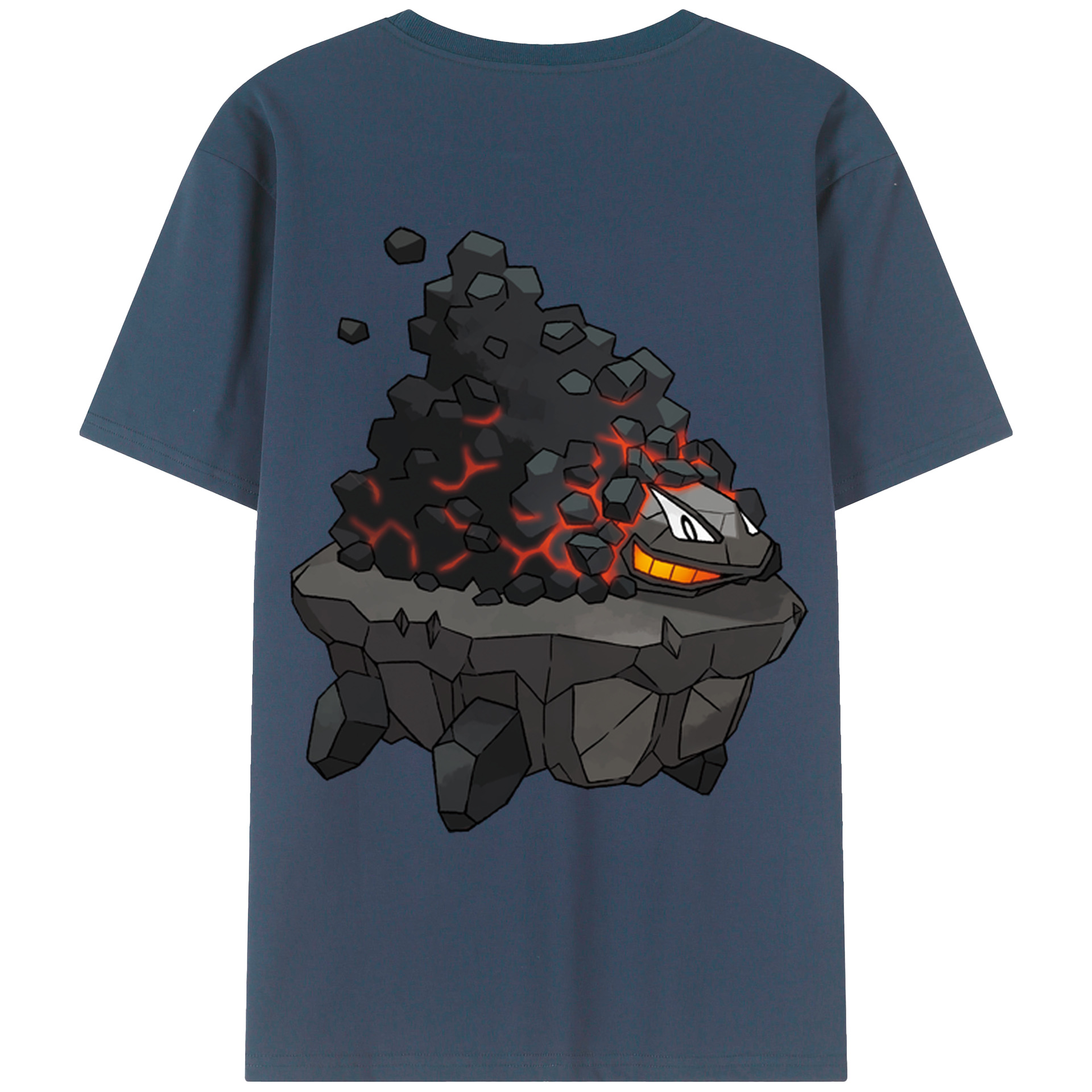 （画像用） ポケットモンスター Pokémon 綿100％ メンズ半袖Tシャツ（バックプリント） 通気性
