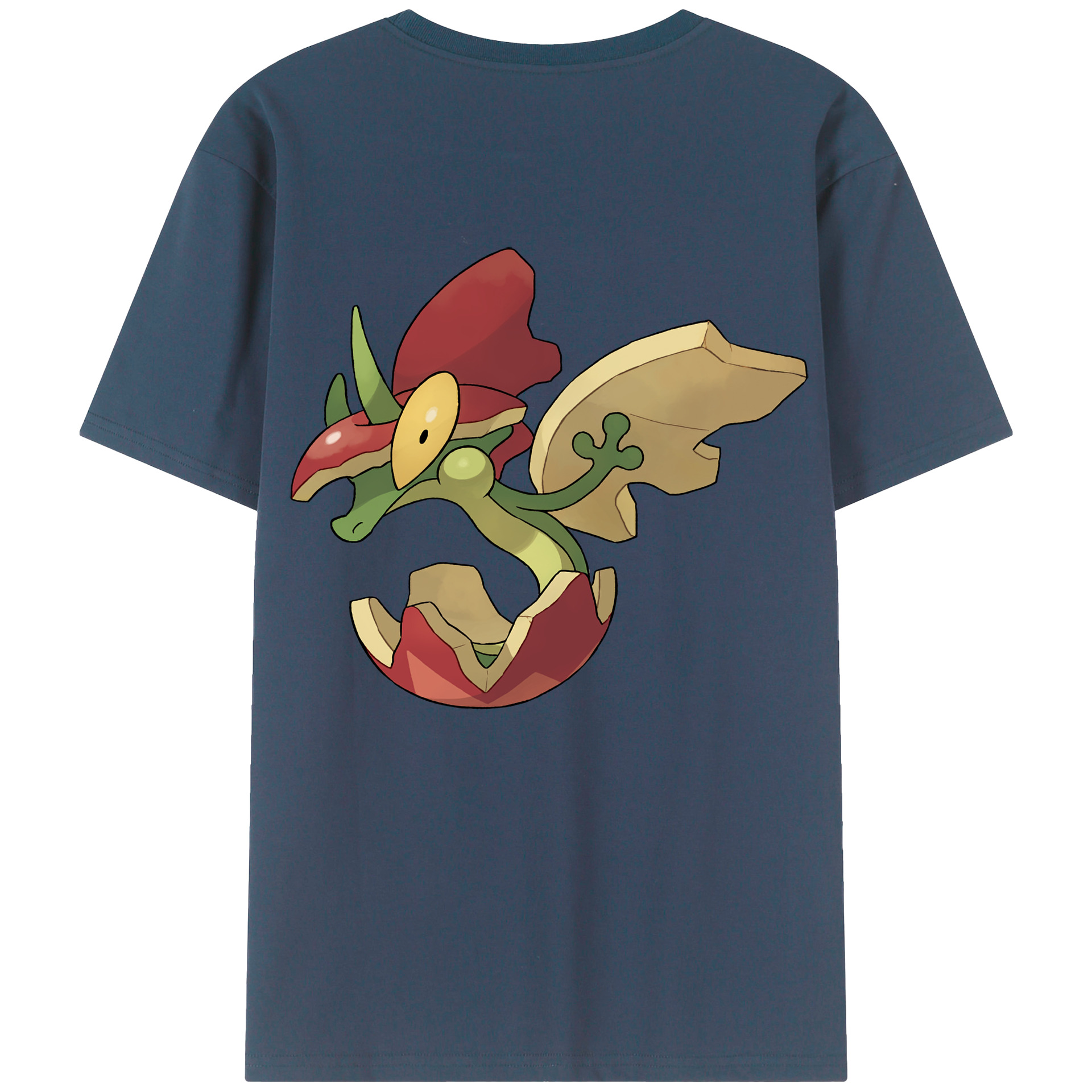 （画像用） ポケットモンスター Pokémon 綿100％ メンズ半袖Tシャツ（バックプリント） 通気性
