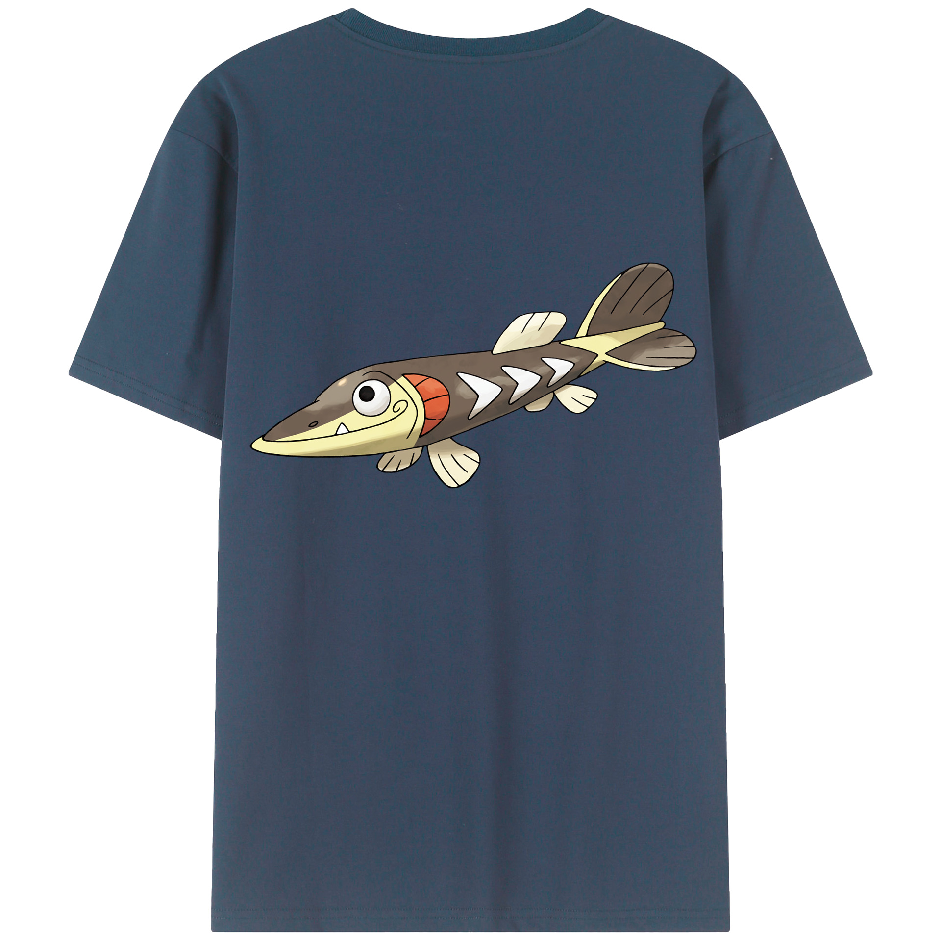 （画像用） ポケットモンスター Pokémon 綿100％ メンズ半袖Tシャツ（バックプリント） 通気性