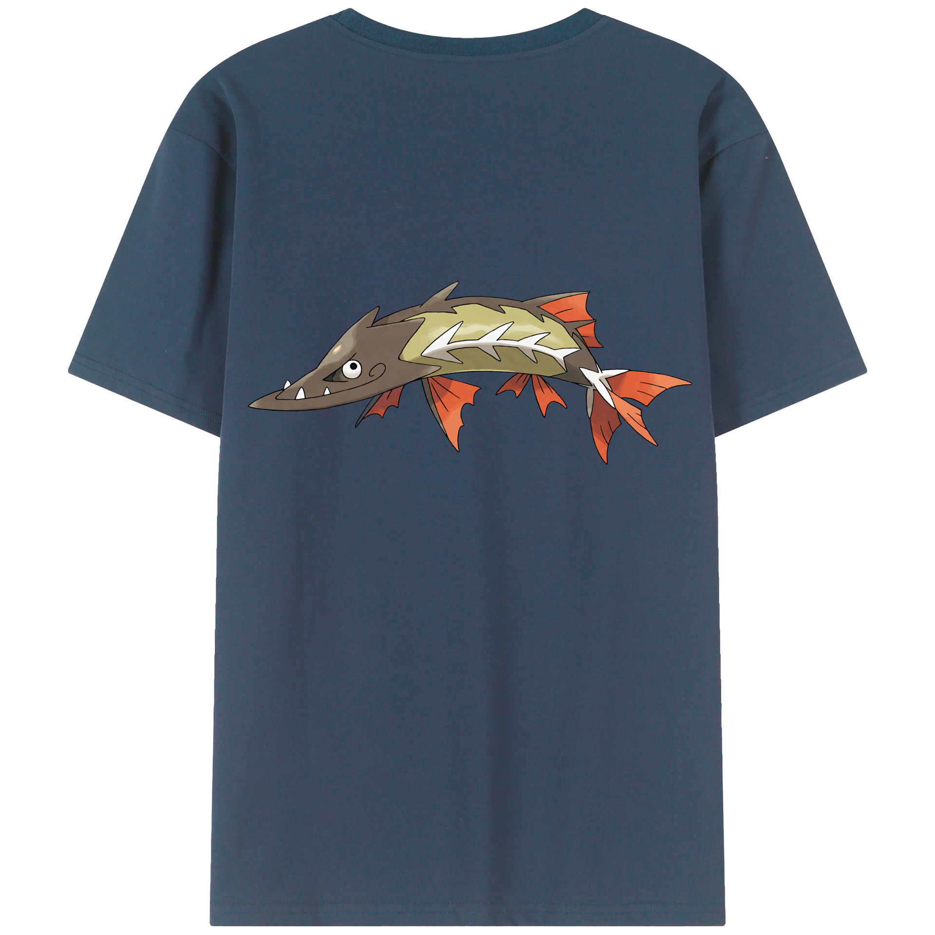 （画像用） ポケットモンスター Pokémon 綿100％ メンズ半袖Tシャツ（バックプリント） 通気性
