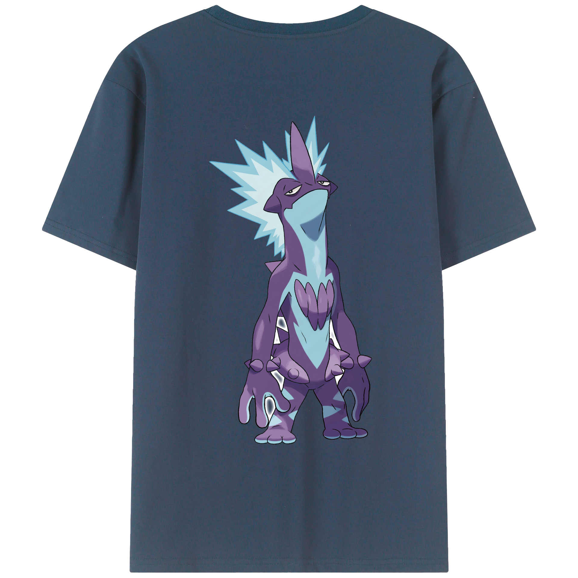 （画像用） ポケットモンスター Pokémon 綿100％ メンズ半袖Tシャツ（バックプリント） 通気性