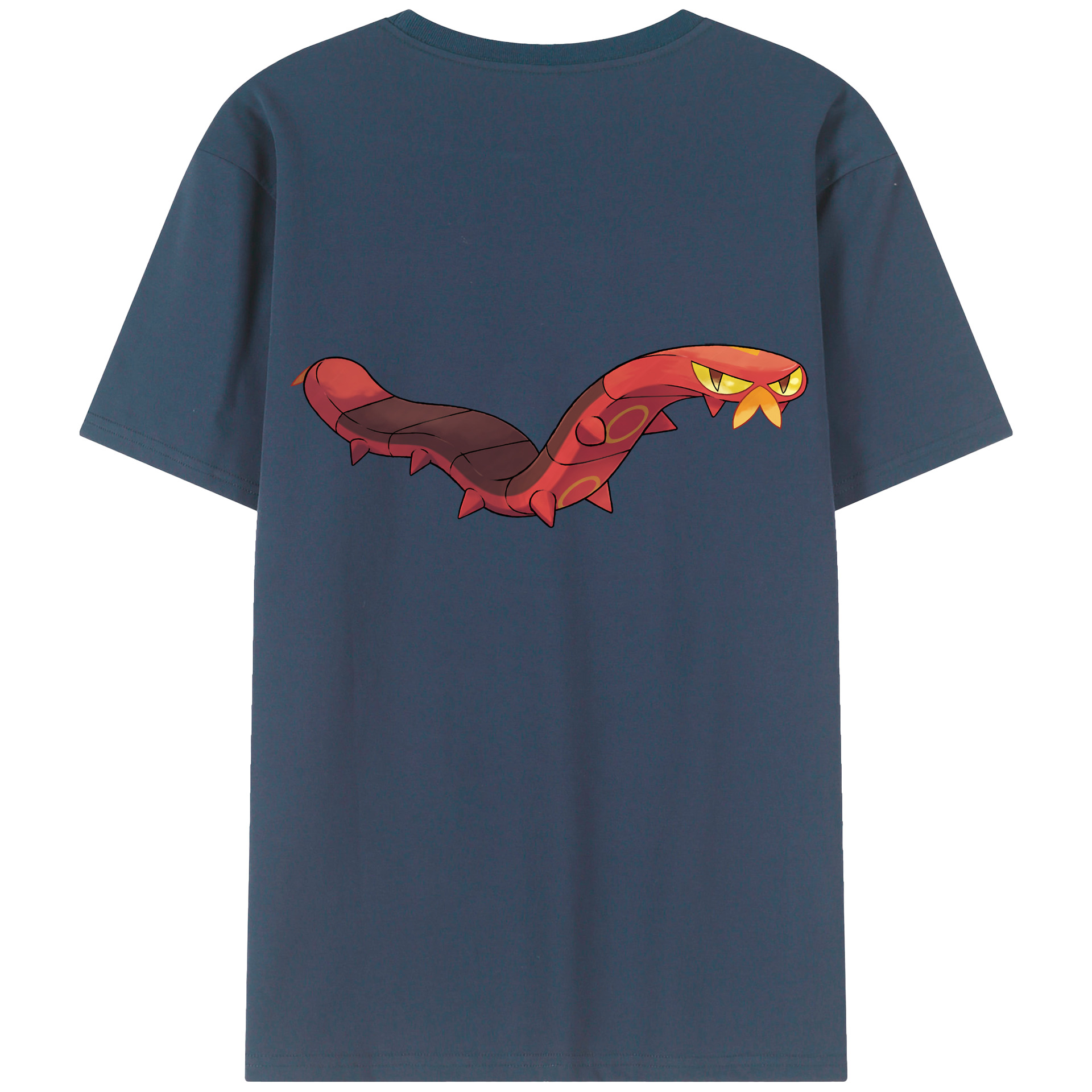 （画像用） ポケットモンスター Pokémon 綿100％ メンズ半袖Tシャツ（バックプリント） 通気性