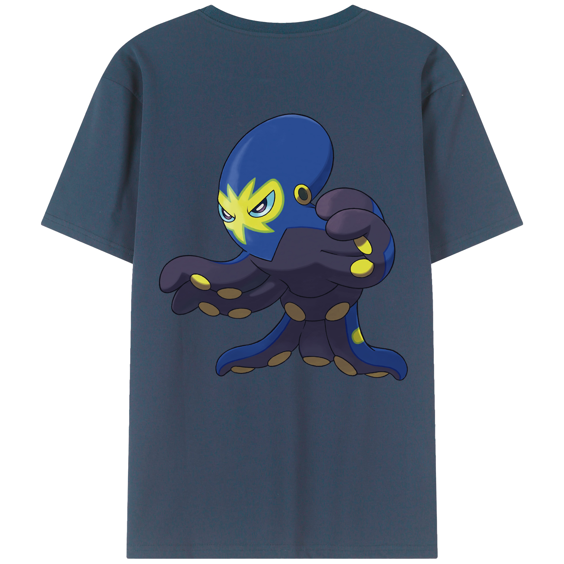 （画像用） ポケットモンスター Pokémon 綿100％ メンズ半袖Tシャツ（バックプリント） 通気性