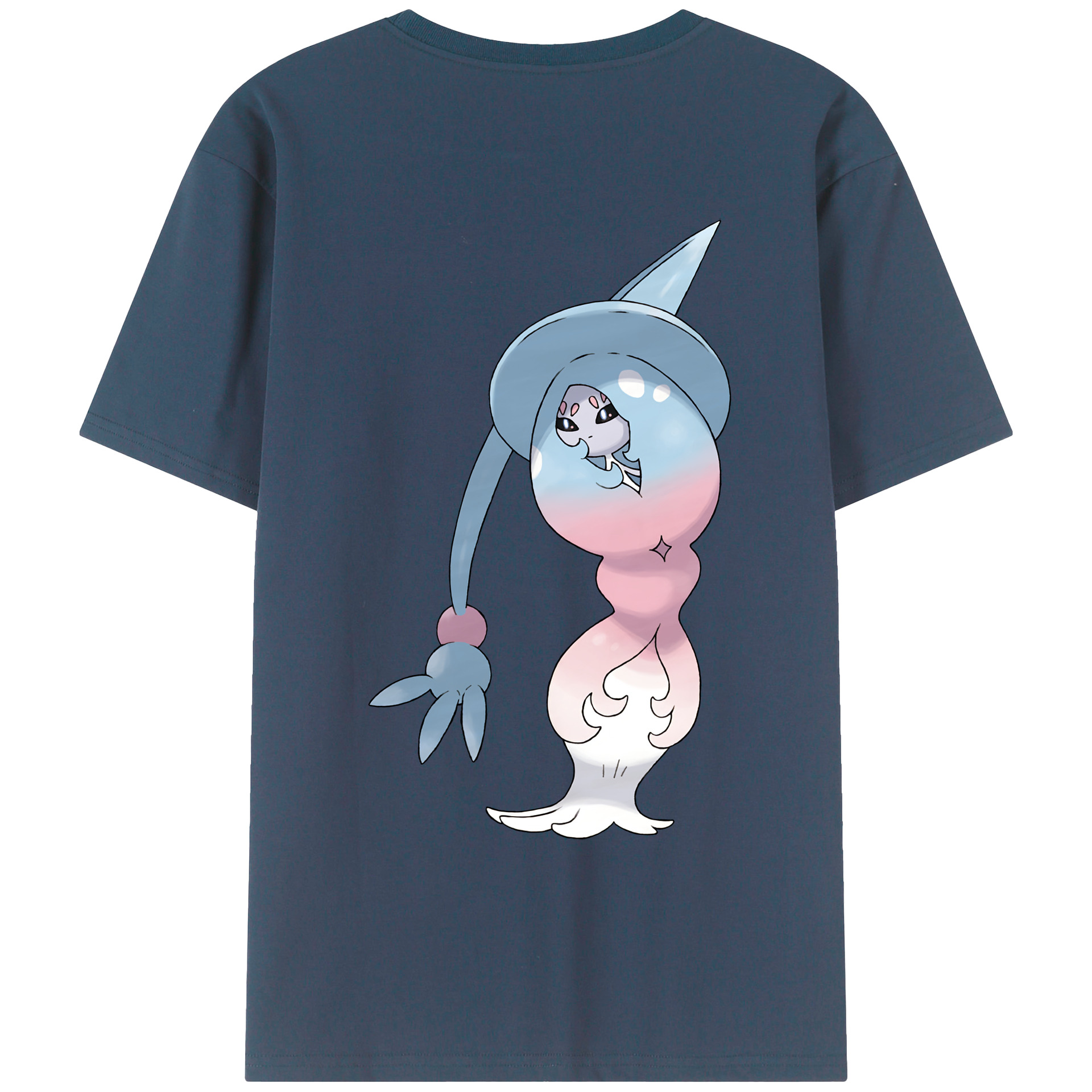 （画像用） ポケットモンスター Pokémon 綿100％ メンズ半袖Tシャツ（バックプリント） 通気性