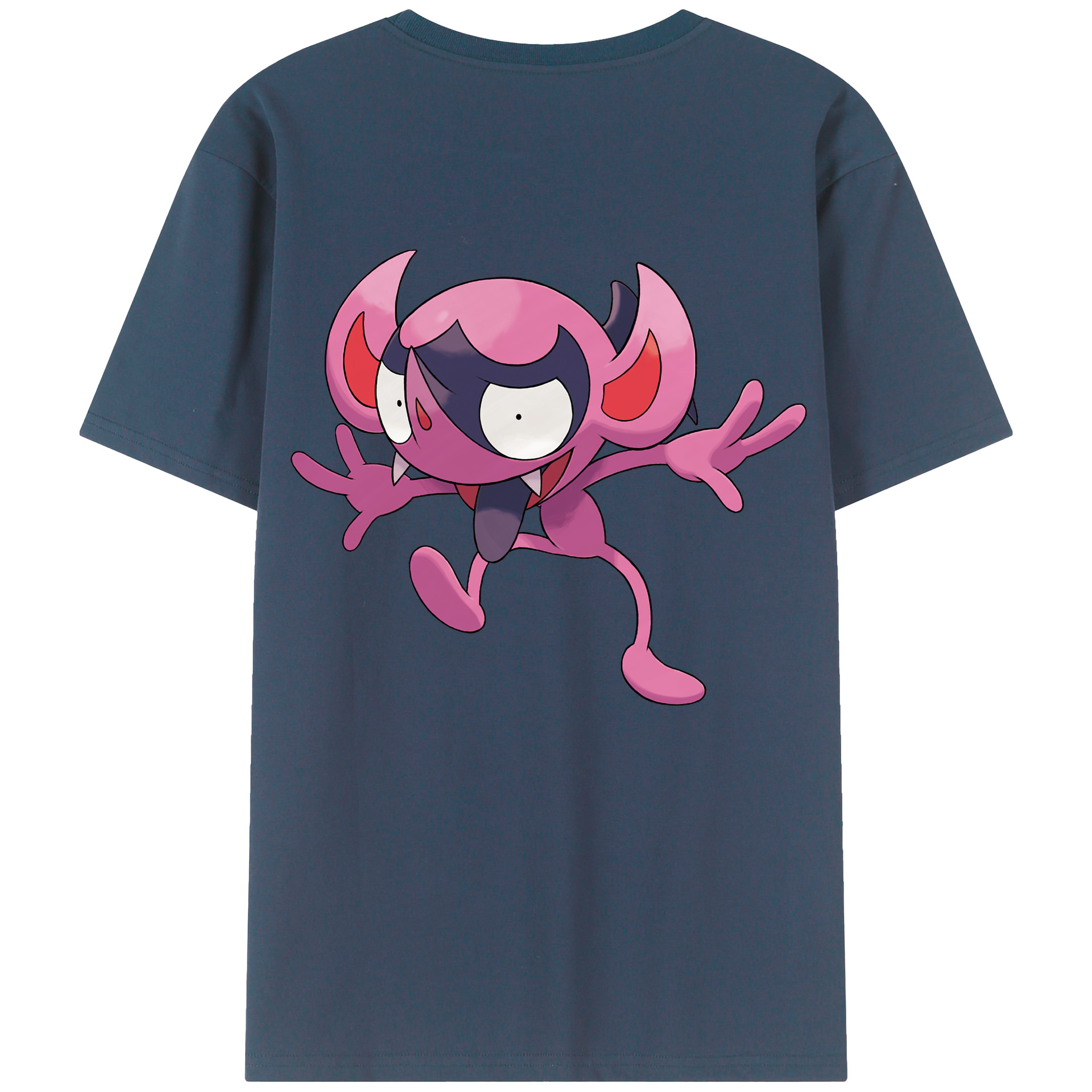 （画像用） ポケットモンスター Pokémon 綿100％ メンズ半袖Tシャツ（バックプリント） 通気性