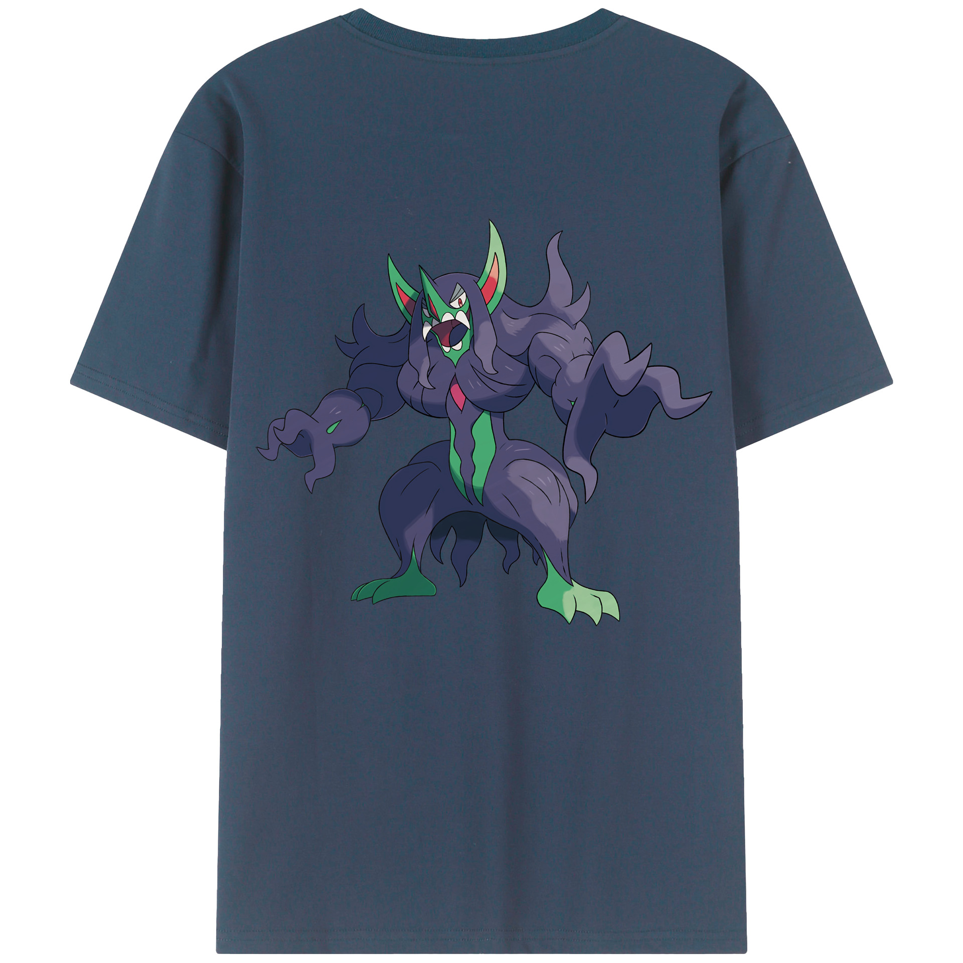 （画像用） ポケットモンスター Pokémon 綿100％ メンズ半袖Tシャツ（バックプリント） 通気性