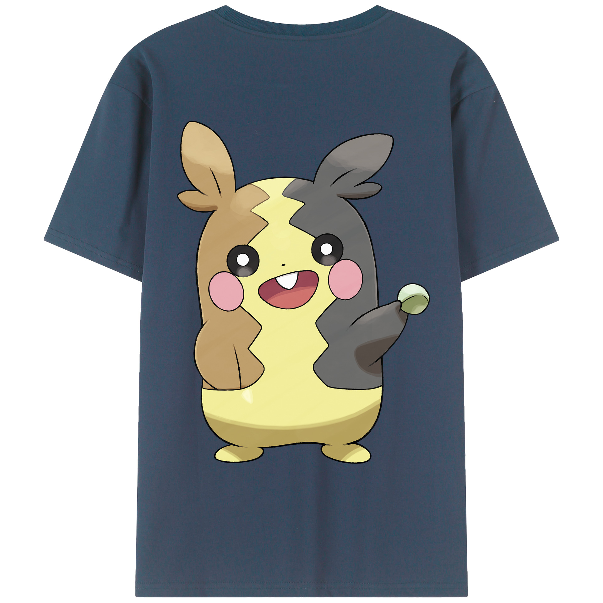 （画像用） ポケットモンスター Pokémon 綿100％ メンズ半袖Tシャツ（バックプリント） 通気性