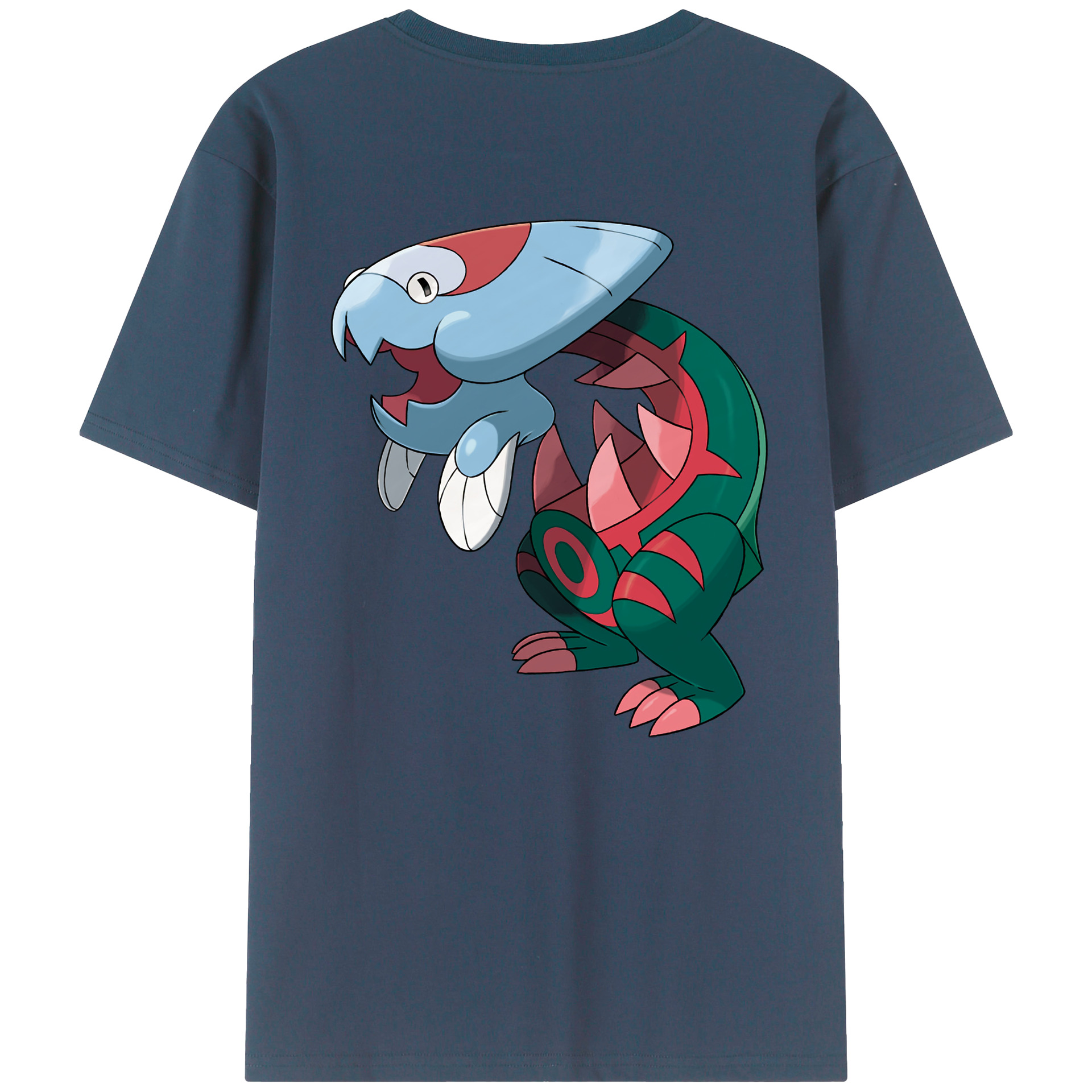（画像用） ポケットモンスター Pokémon 綿100％ メンズ半袖Tシャツ（バックプリント） 通気性