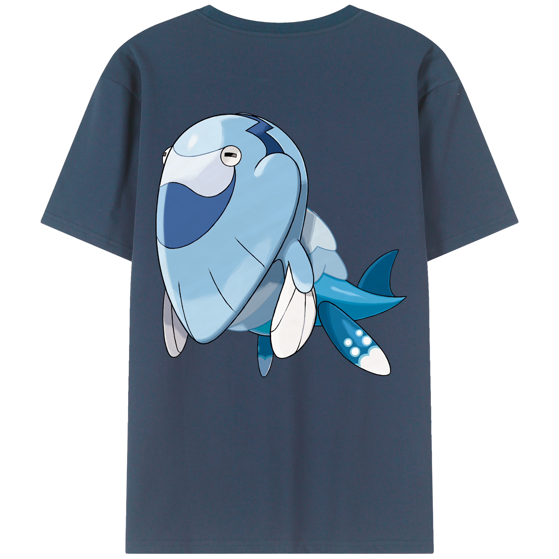 （画像用） ポケットモンスター Pokémon 綿100％ メンズ半袖Tシャツ（バックプリント） 通気性
