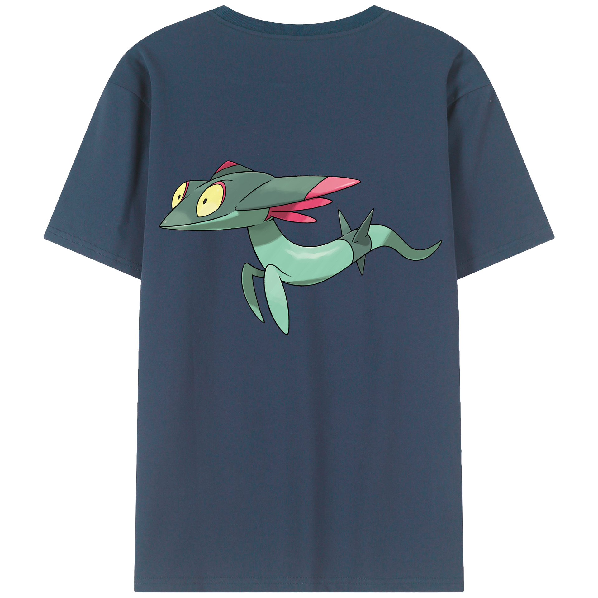 （画像用） ポケットモンスター Pokémon 綿100％ メンズ半袖Tシャツ（バックプリント） 通気性
