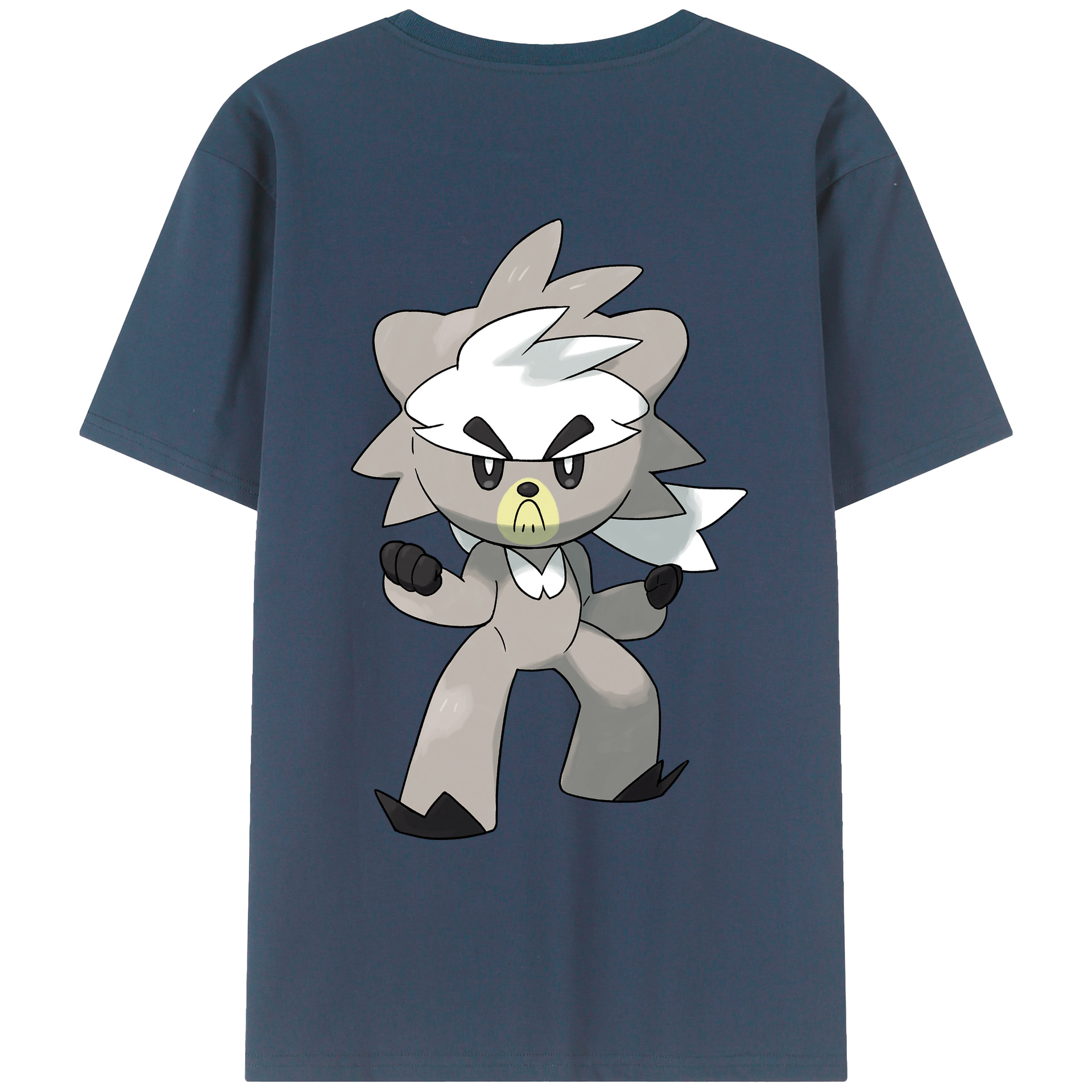 （画像用） ポケットモンスター Pokémon 綿100％ メンズ半袖Tシャツ（バックプリント） 通気性