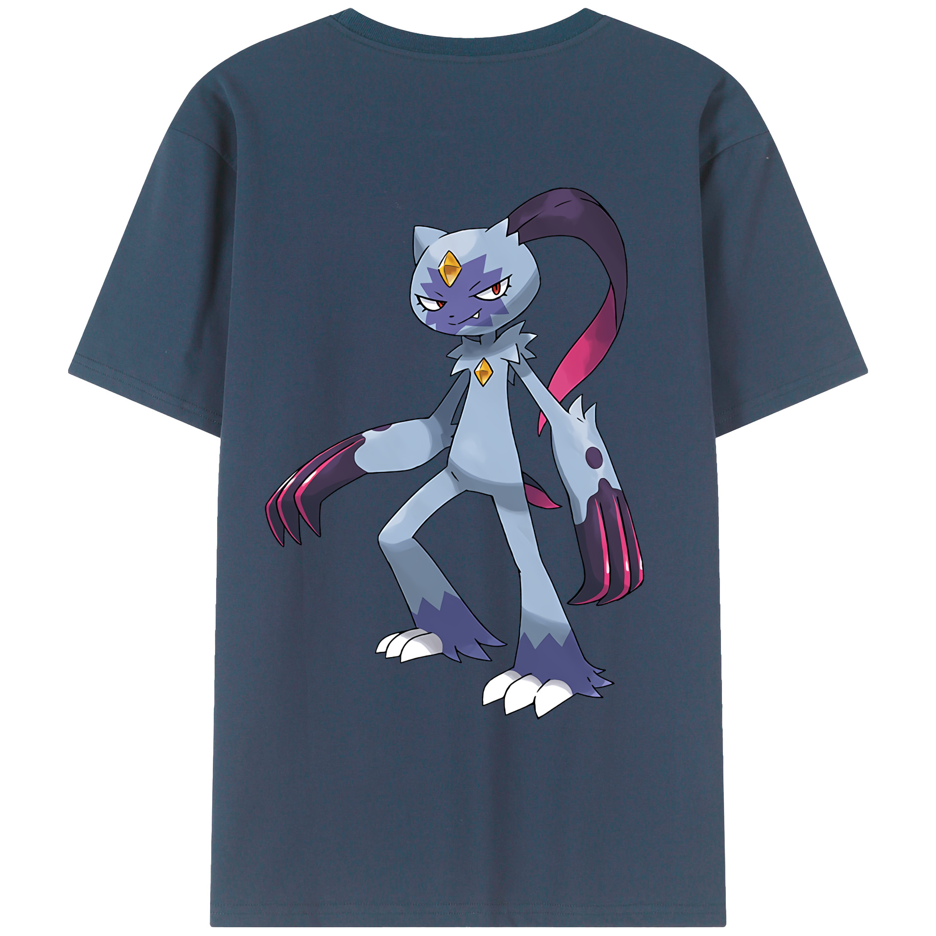 （画像用） ポケットモンスター Pokémon 綿100％ メンズ半袖Tシャツ（バックプリント） 通気性