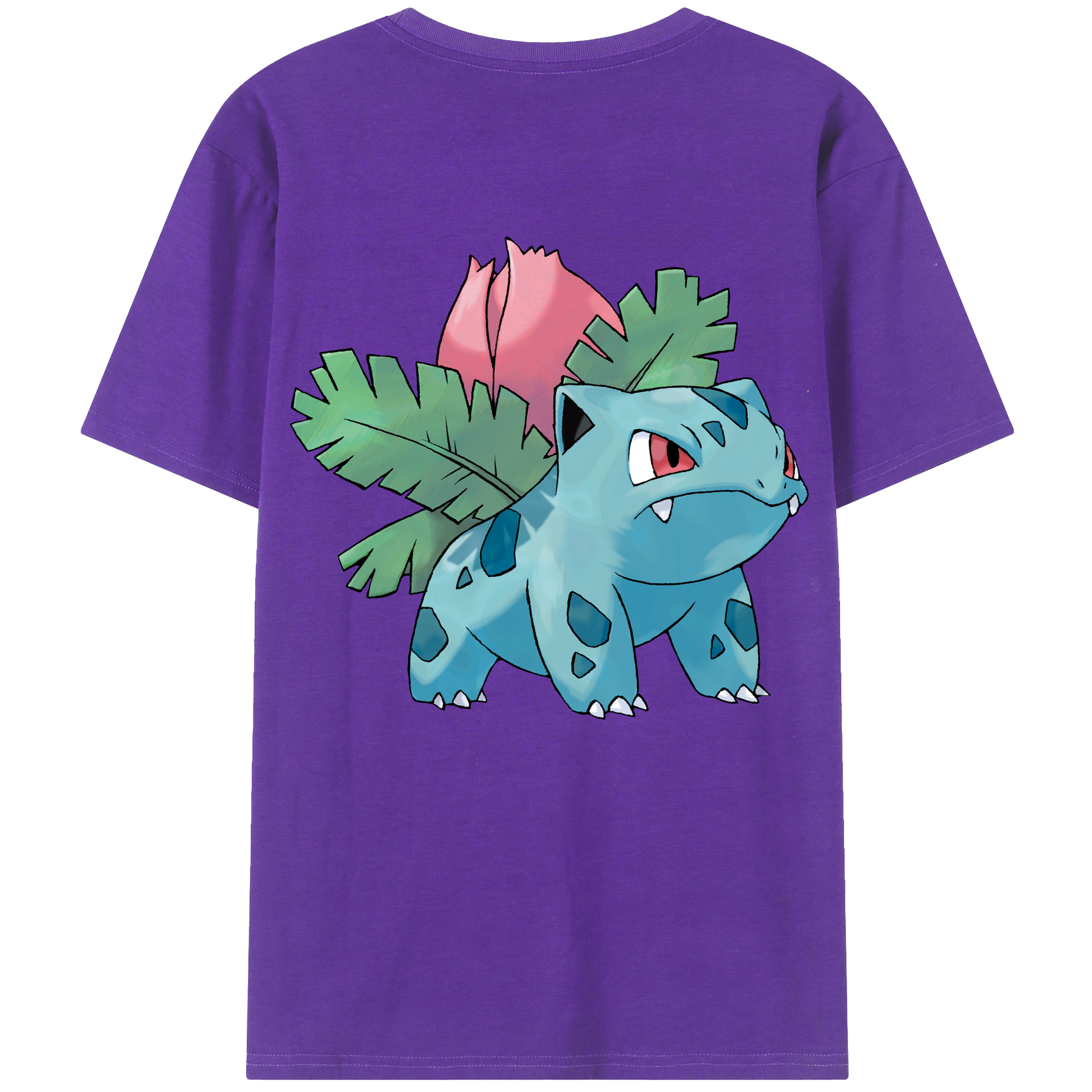 （画像用） ポケットモンスター Pokémon 綿100％ メンズ半袖Tシャツ（バックプリント） 通気性