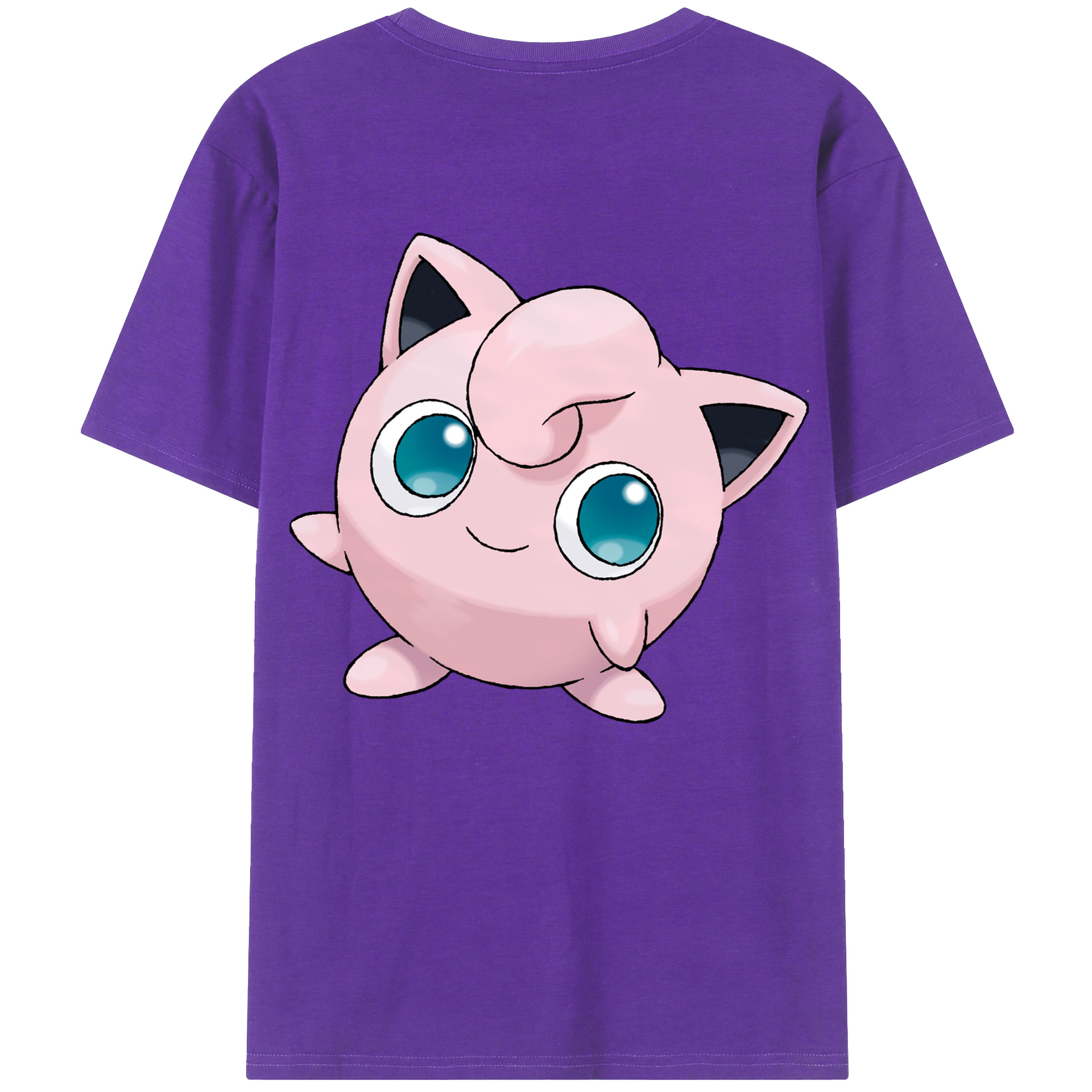 （画像用） ポケットモンスター Pokémon 綿100％ メンズ半袖Tシャツ（バックプリント） 通気性