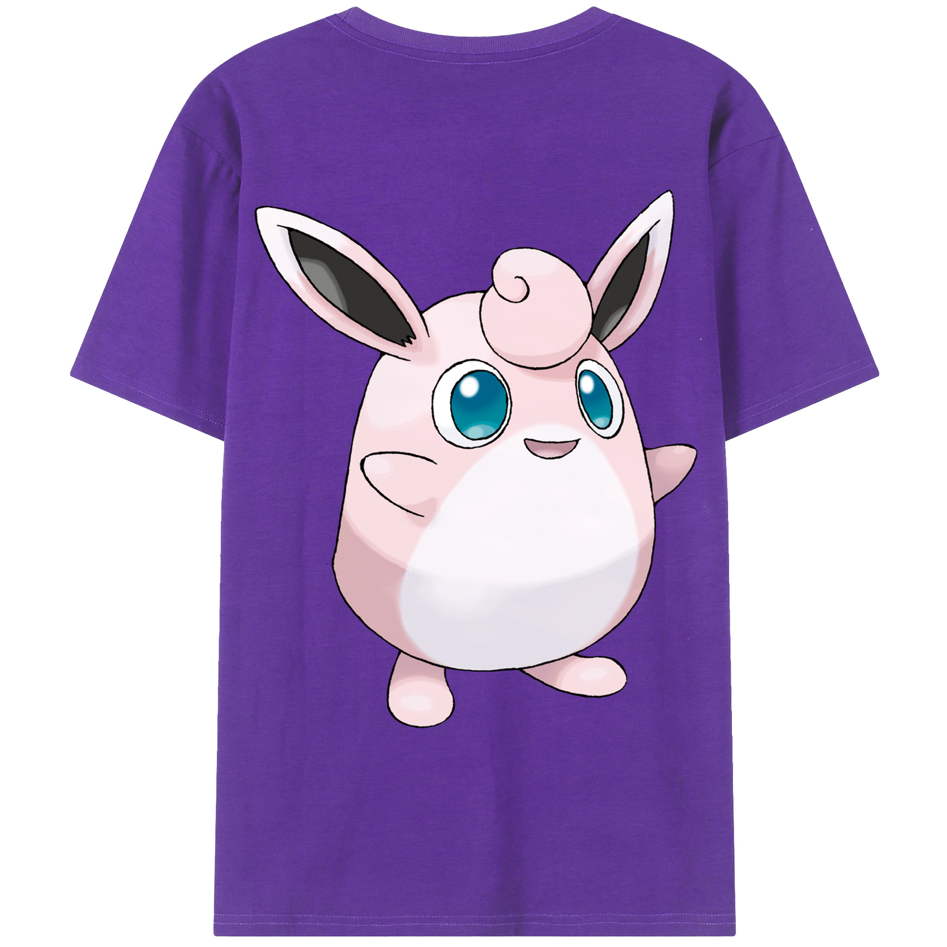 （画像用） ポケットモンスター Pokémon 綿100％ メンズ半袖Tシャツ（バックプリント） 通気性