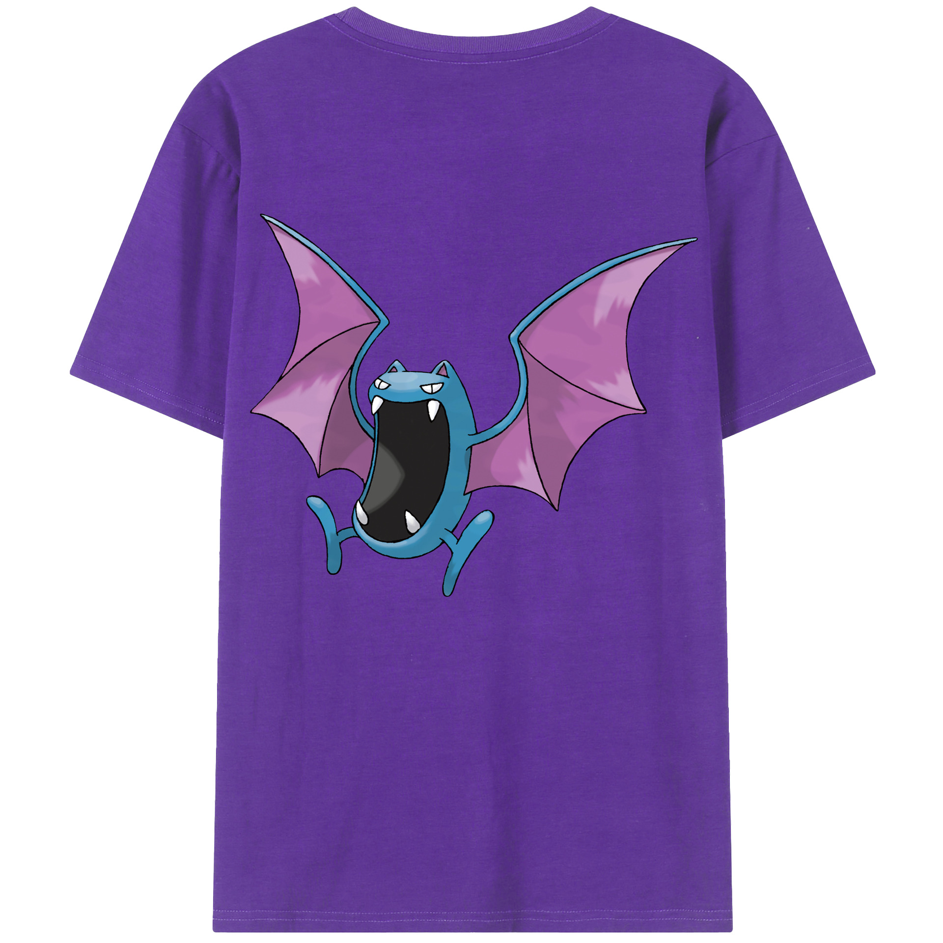 （画像用） ポケットモンスター Pokémon 綿100％ メンズ半袖Tシャツ（バックプリント） 通気性