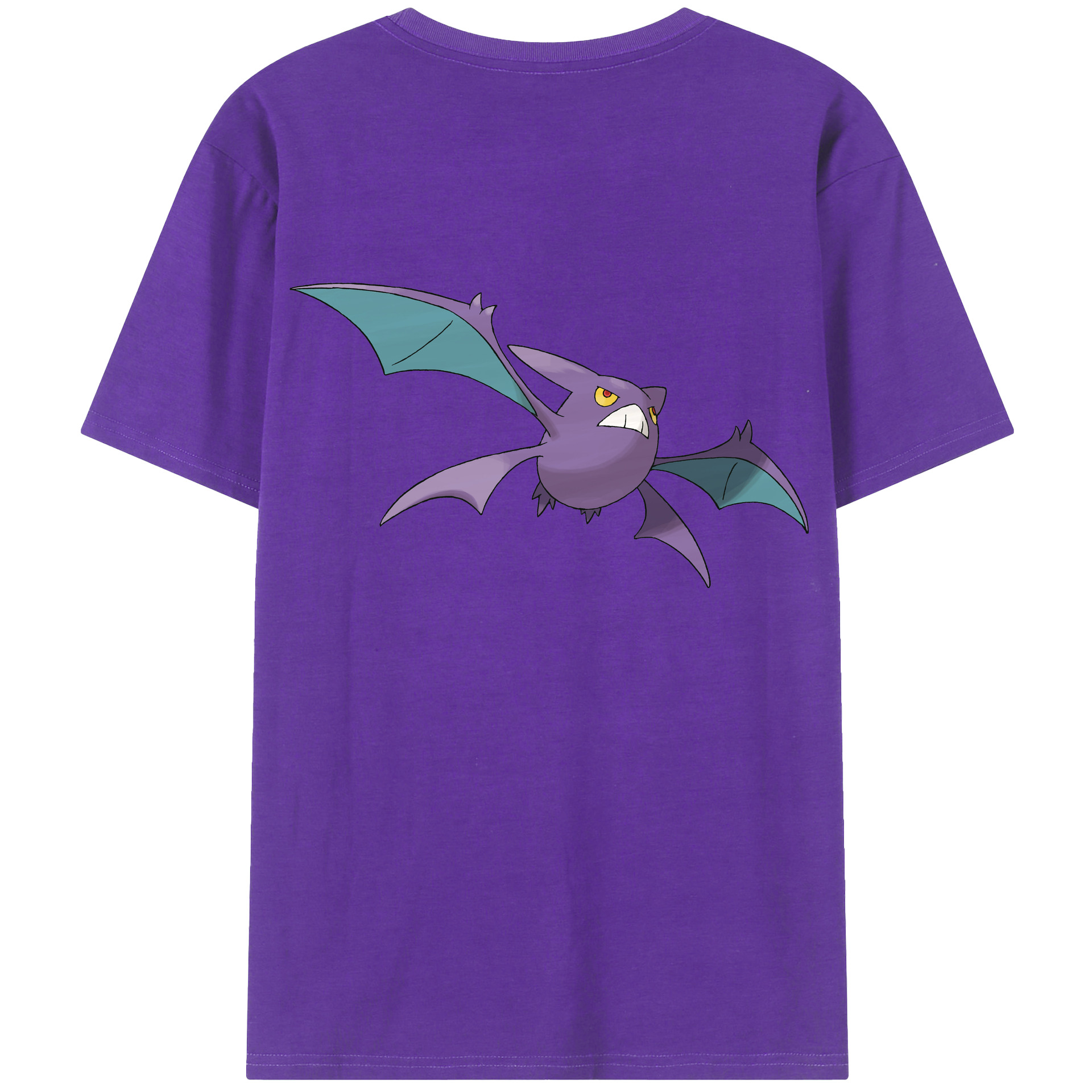 （画像用） ポケットモンスター Pokémon 綿100％ メンズ半袖Tシャツ（バックプリント） 通気性