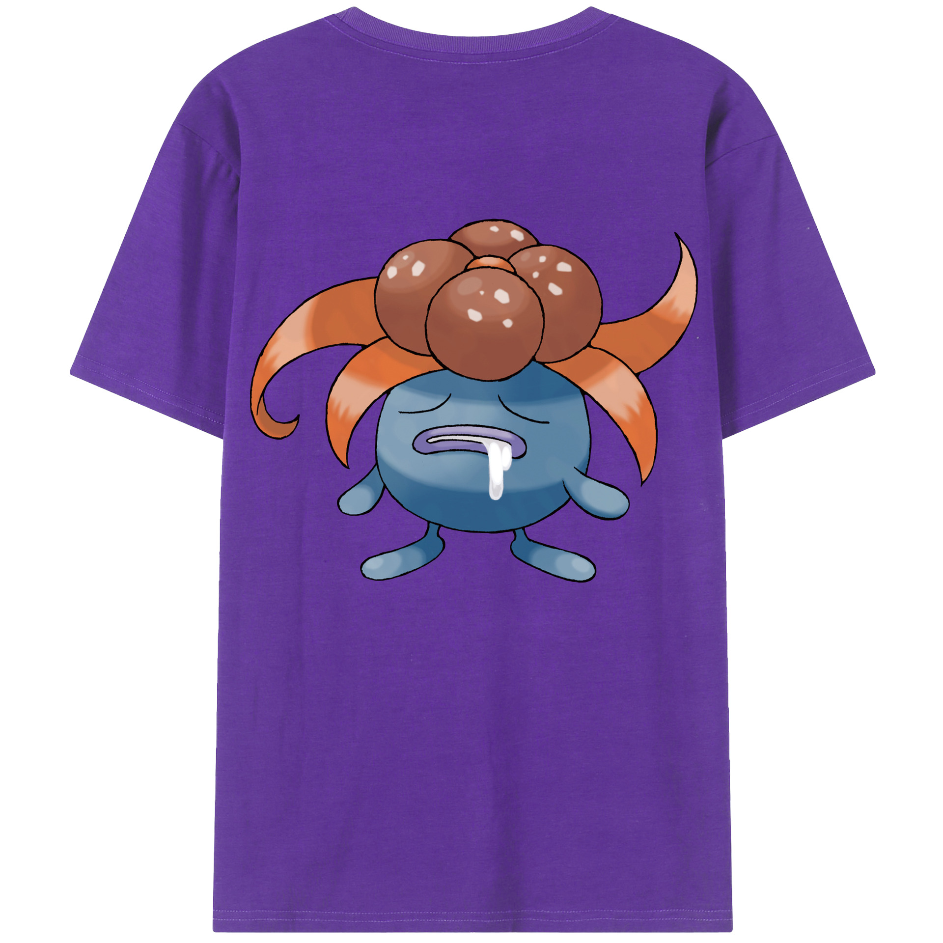 （画像用） ポケットモンスター Pokémon 綿100％ メンズ半袖Tシャツ（バックプリント） 通気性
