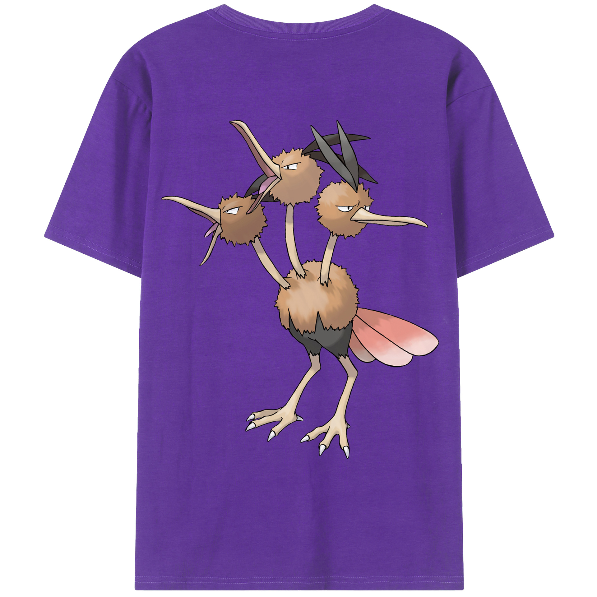 （画像用） ポケットモンスター Pokémon 綿100％ メンズ半袖Tシャツ（バックプリント） 通気性